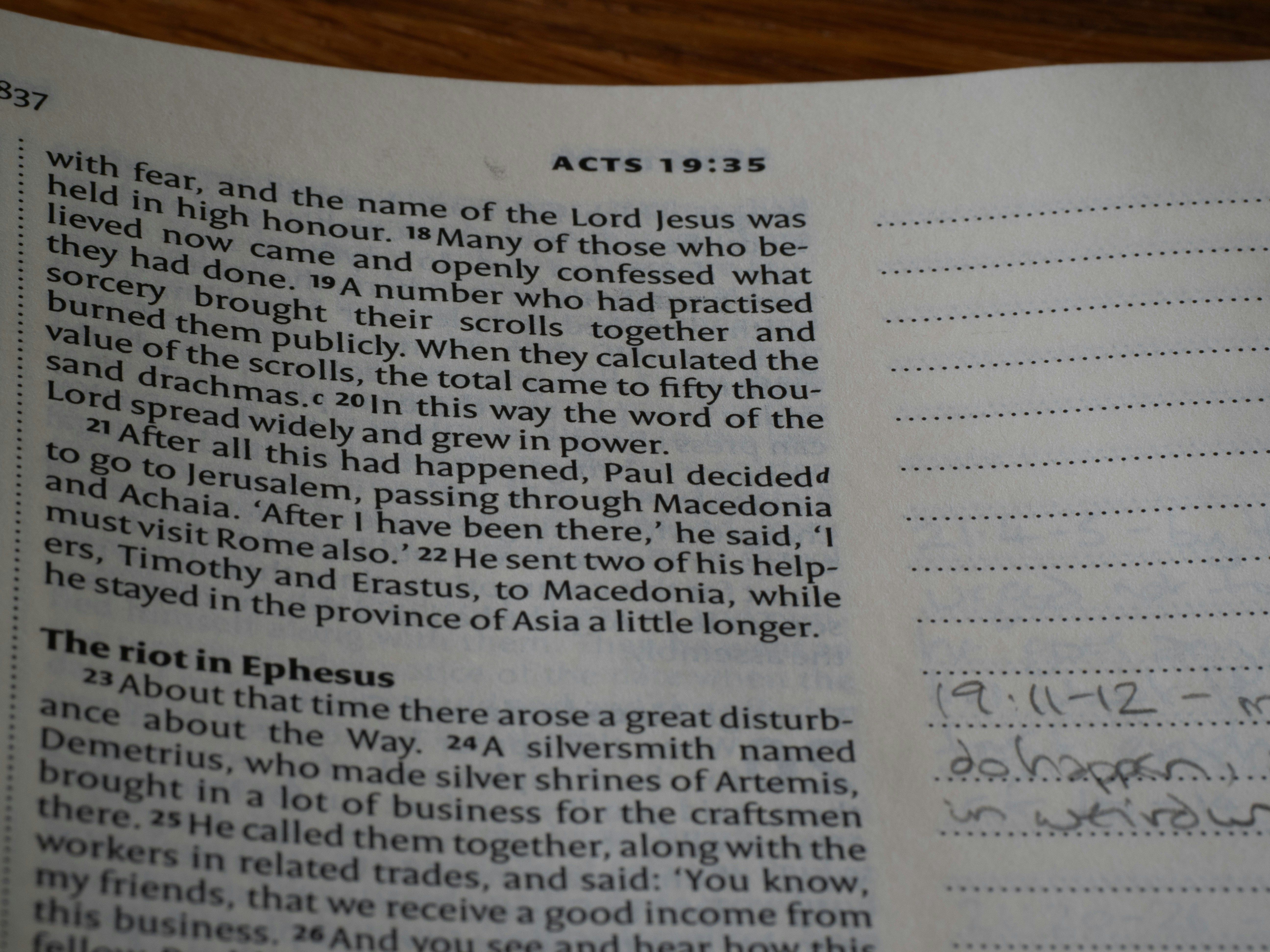 A close up of a book with writing on it (Photo by Brett Jordan on Unsplash)