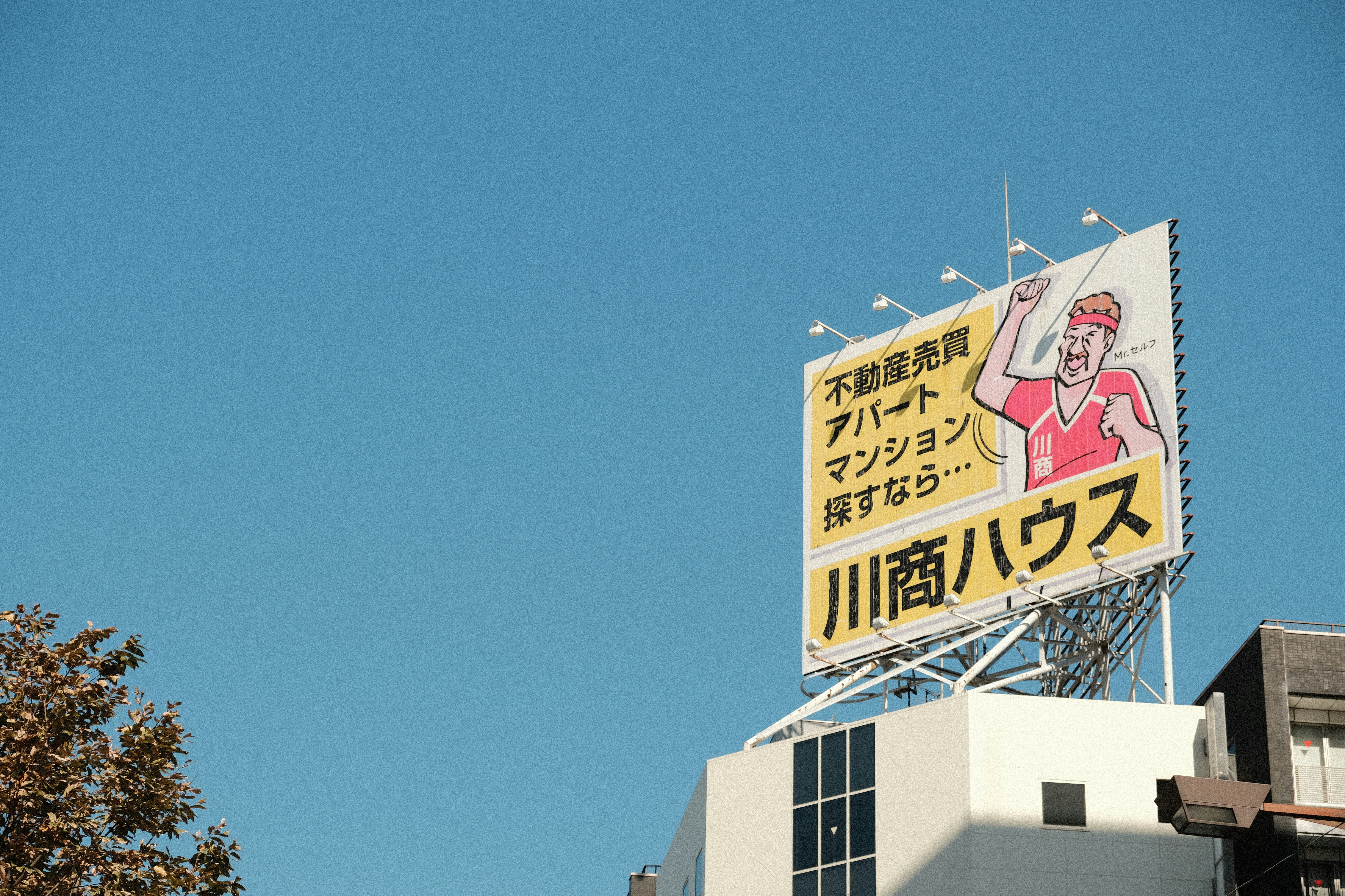 Billboard in Kagoshima, Japan. SOOC JPEG. October 2023.