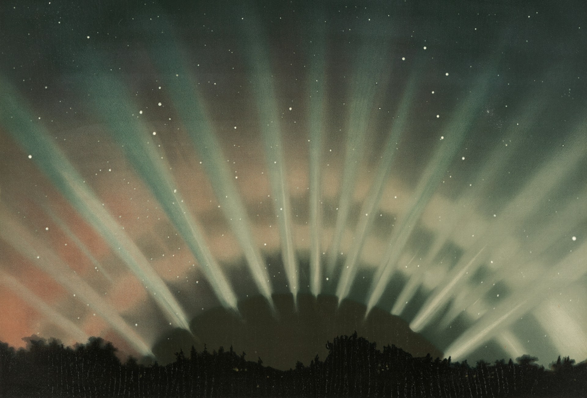 round gold and blue analog clock