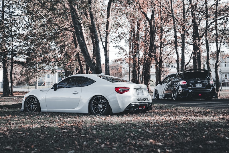 Luxury cars side by side