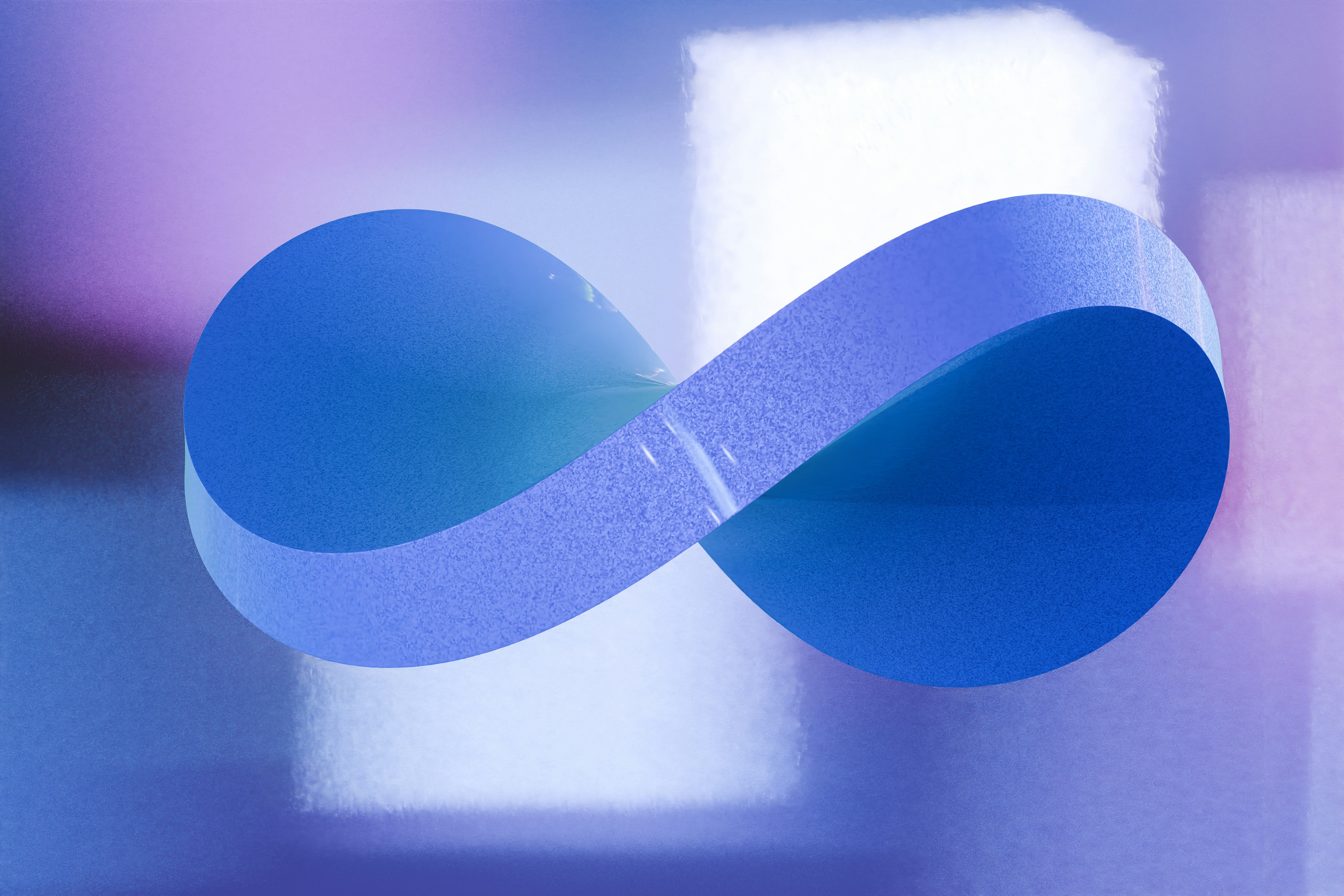 A close up of a blue object with a blurry background