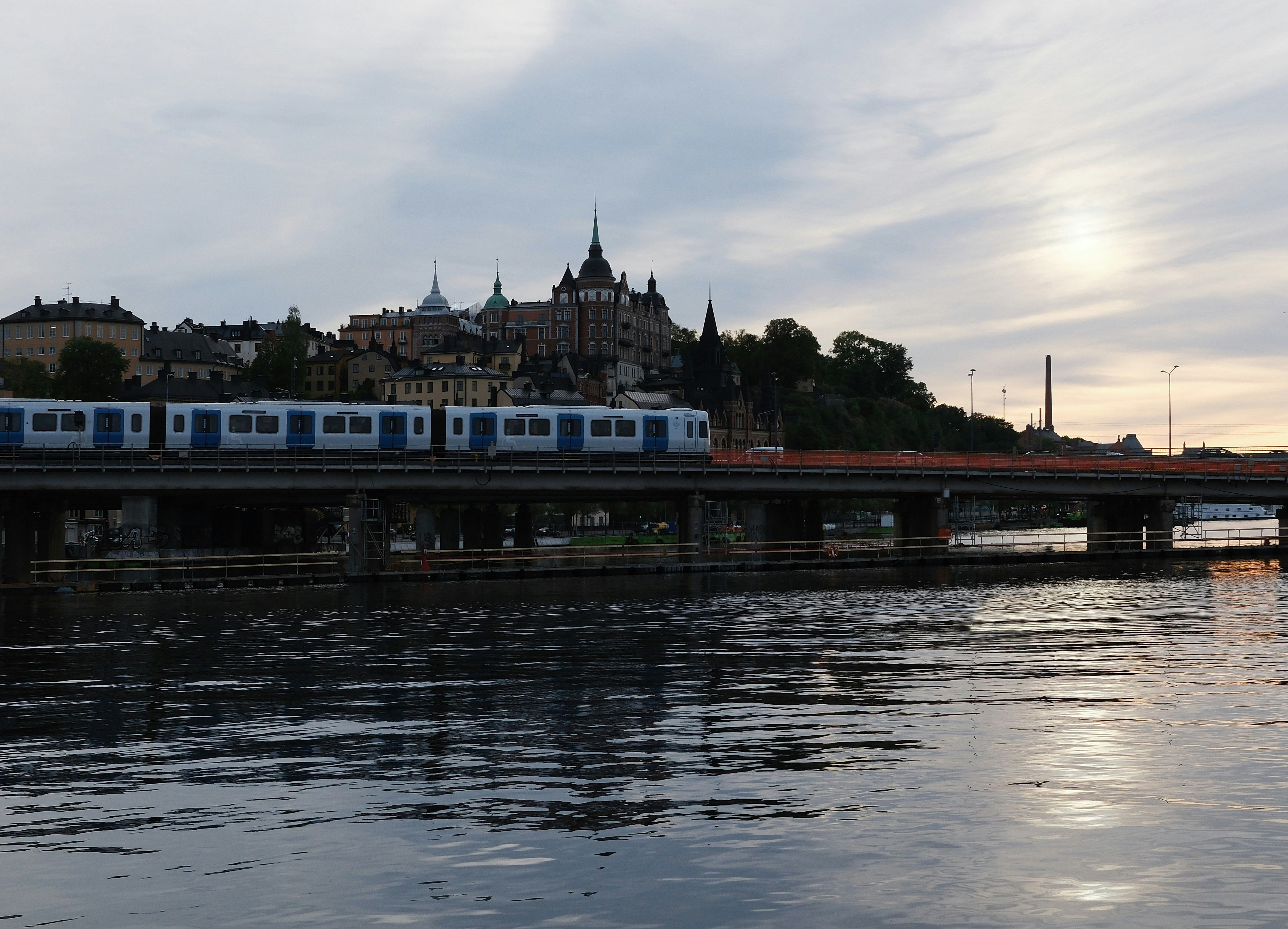Train traffic in Stockholm