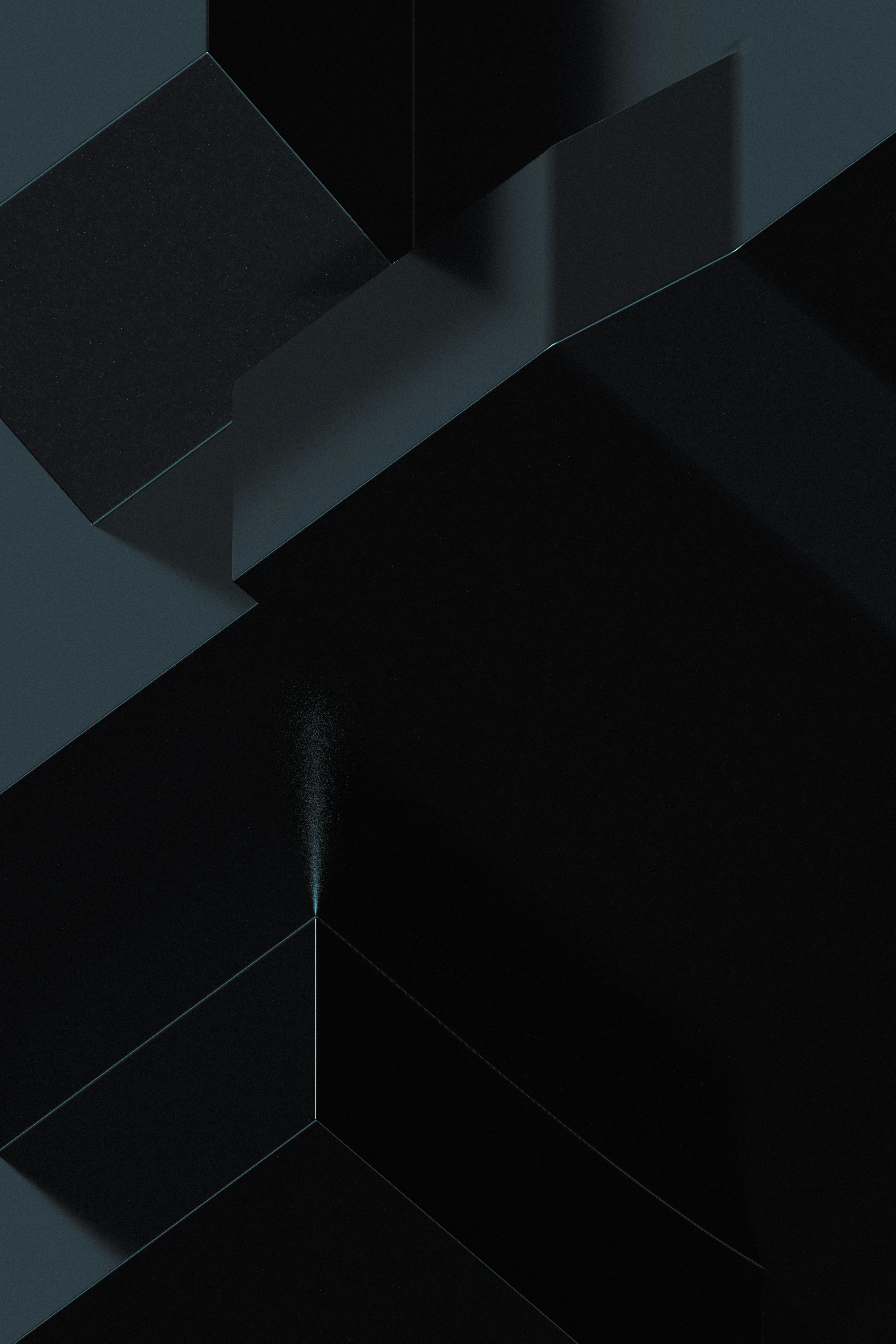 A black and white photo of an abstract structure