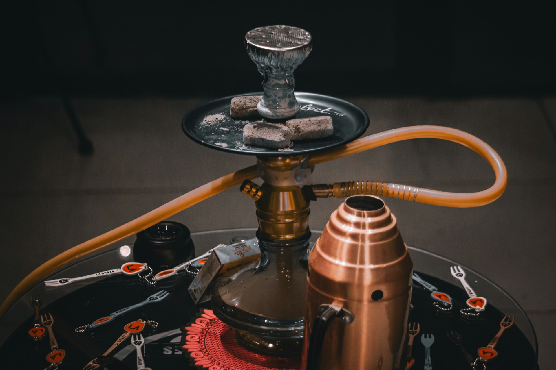 A table topped with lots of different types of items