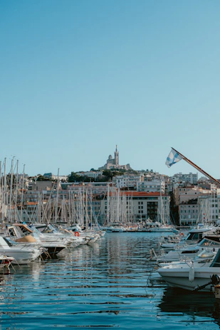 A harbor filled with lots of small boats