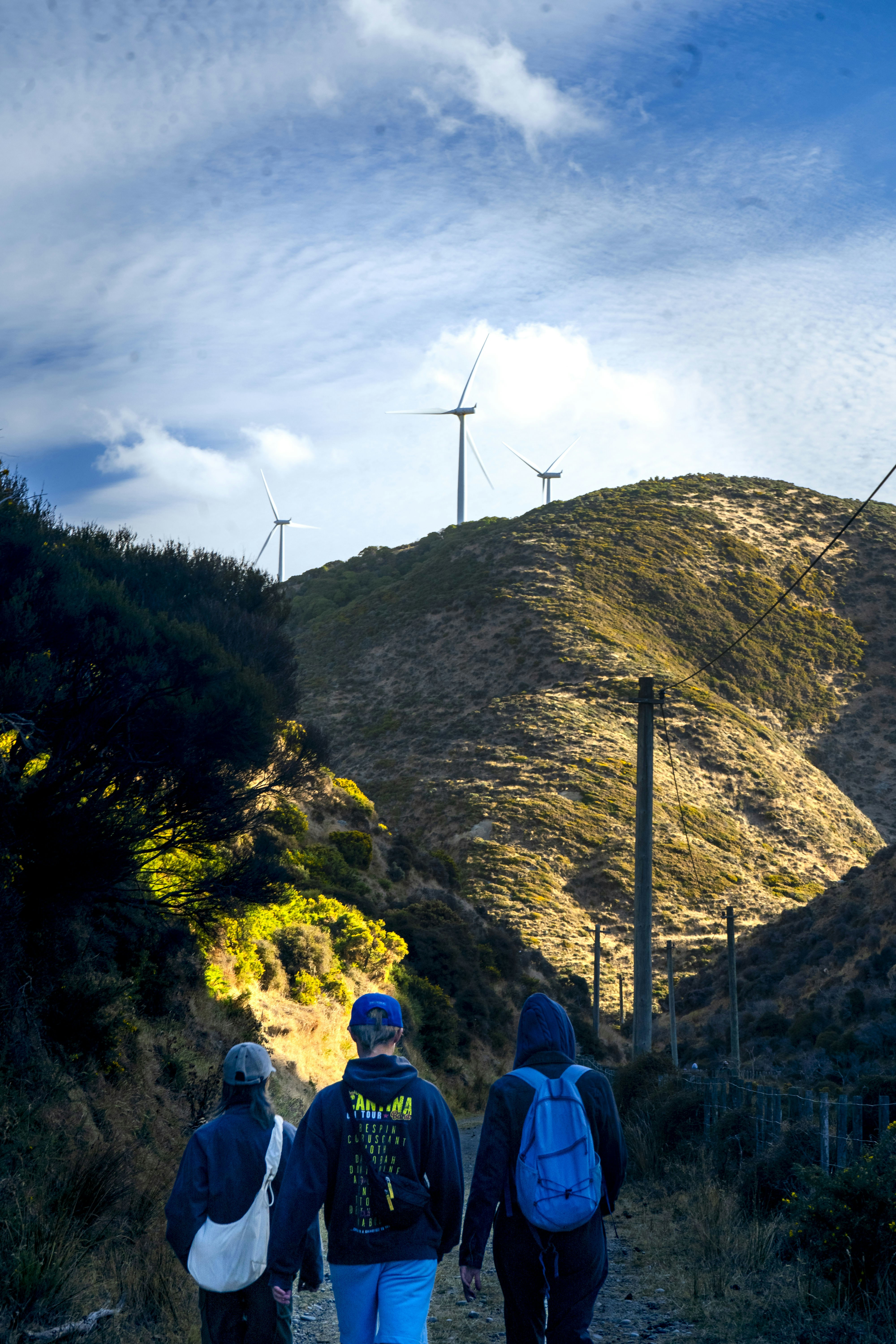 A group of people walking down a dirt road photo – Free Beach Image on ...