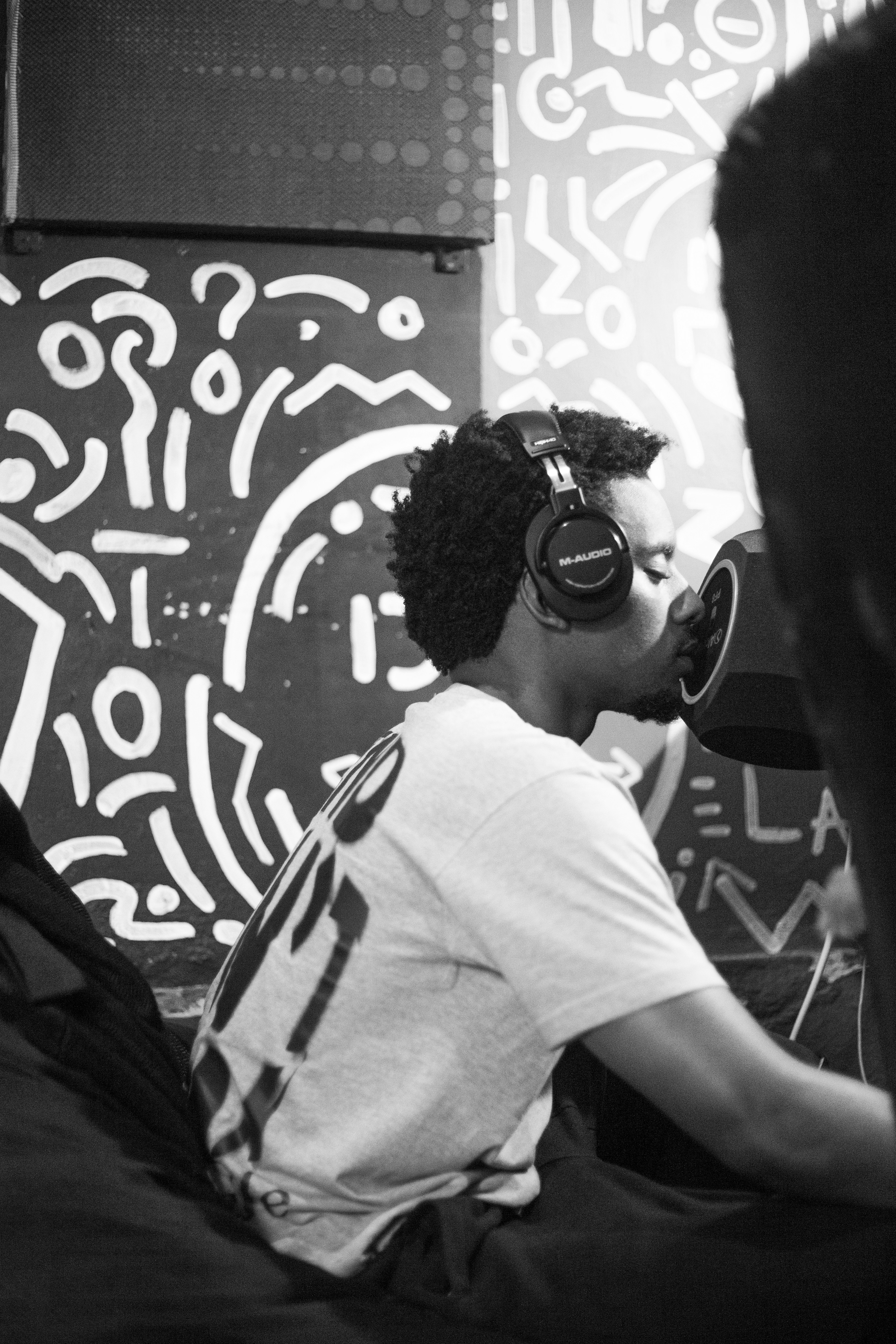 Artiste en session d enregistrement