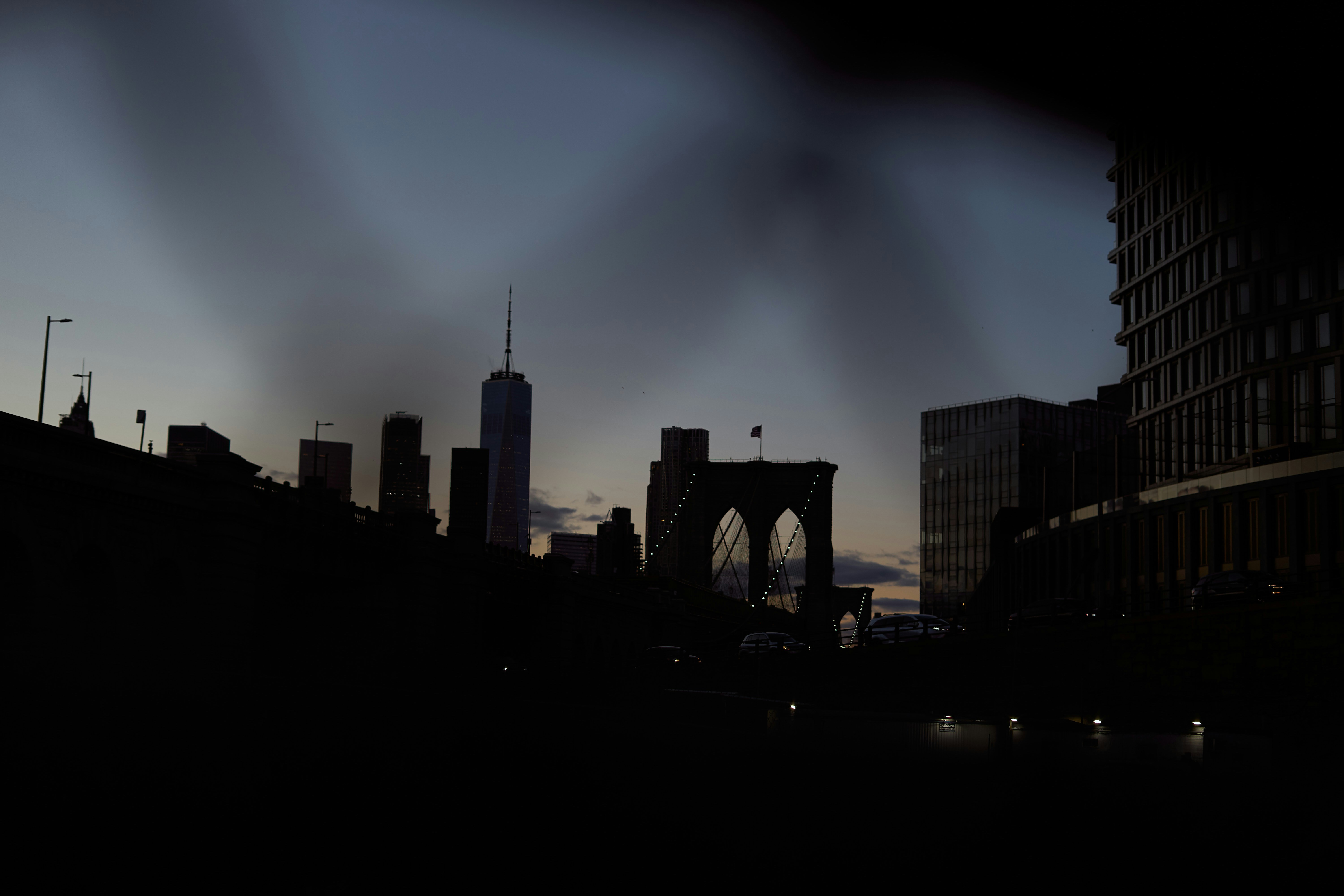 A view of a city skyline from a distance