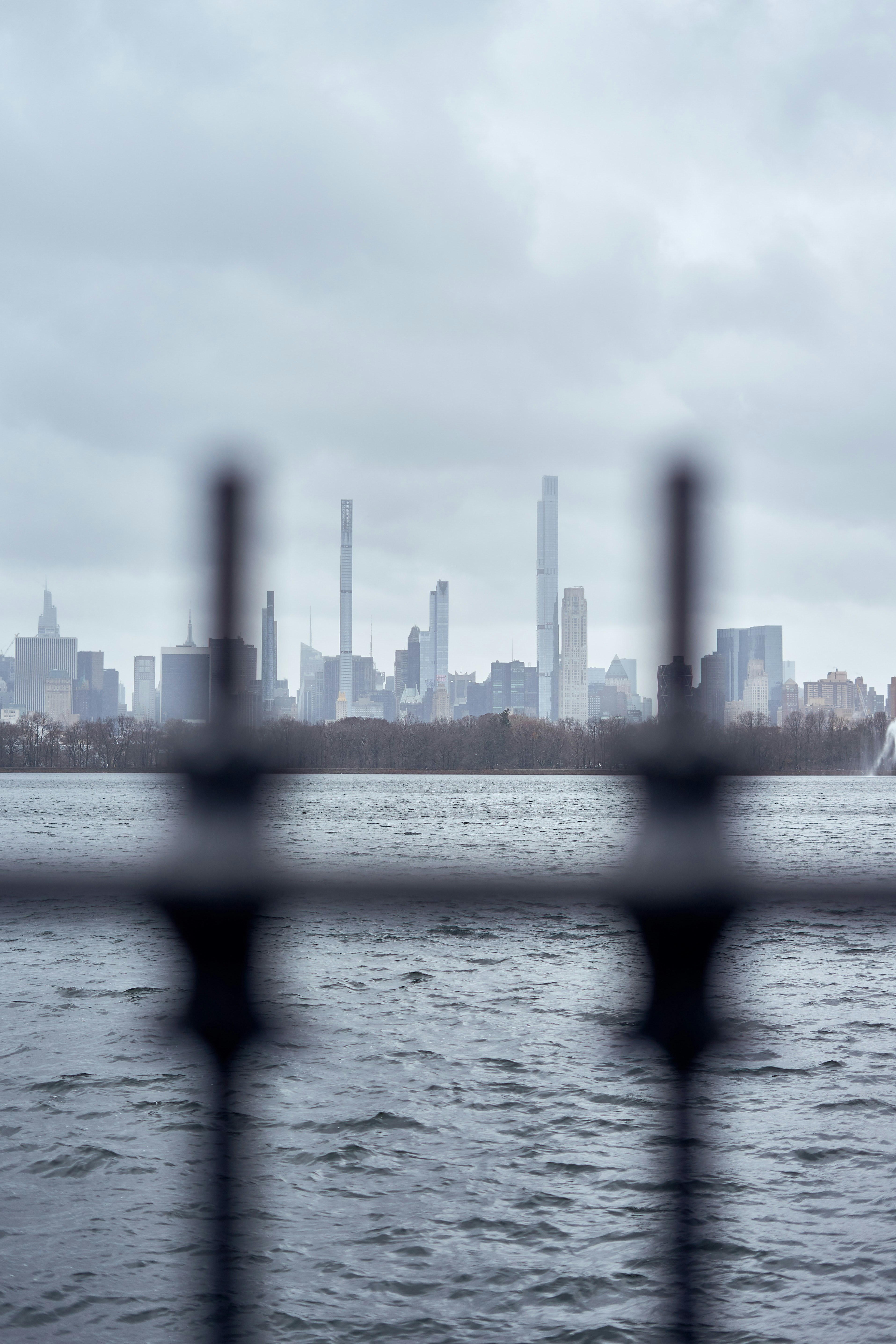 A view of a city from across the water