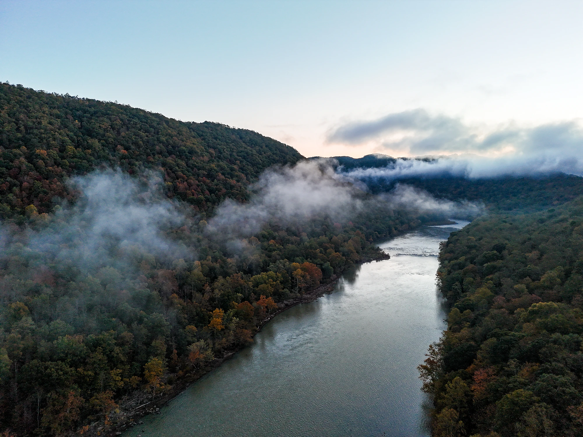 New River Gorge aerial — placeholder for property aerial
