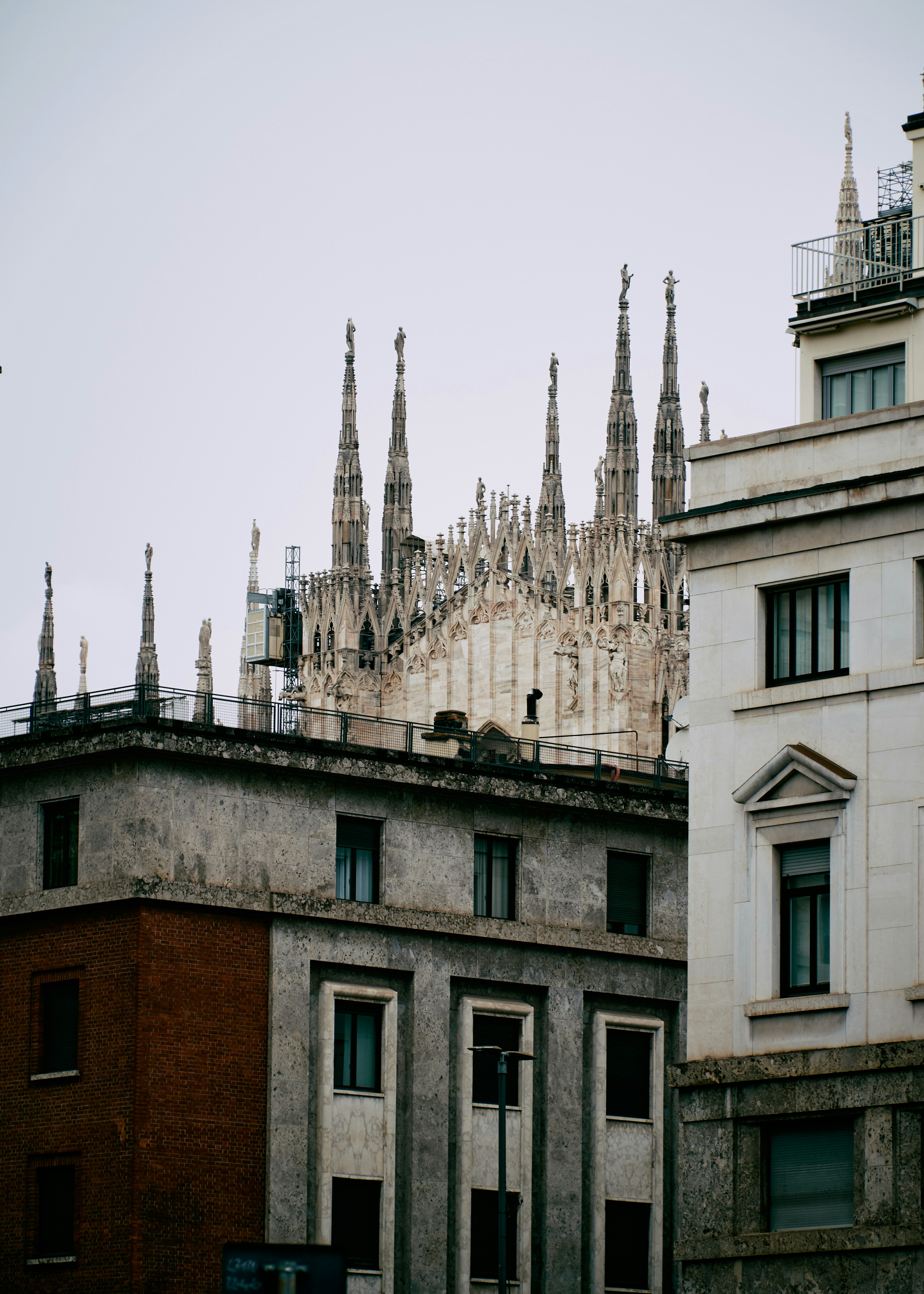 A tall building with a clock on the top of it