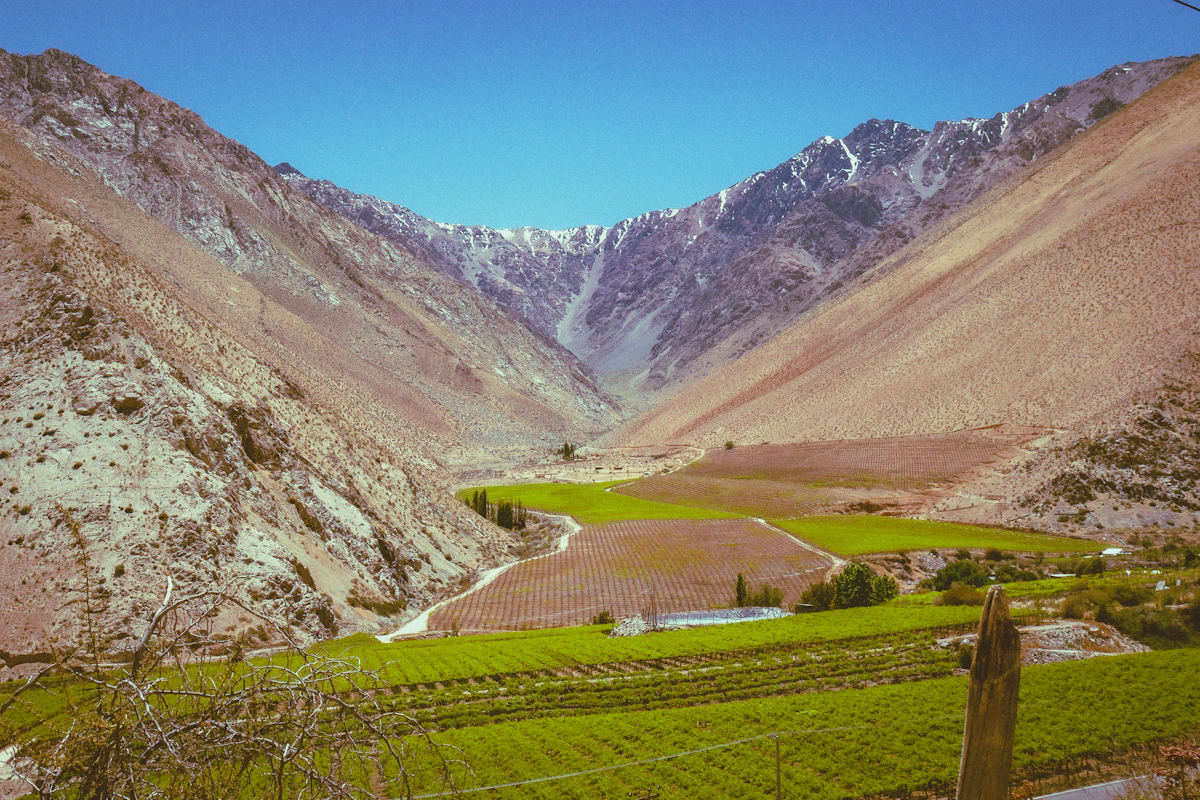 Chilean Central Valley with Andes