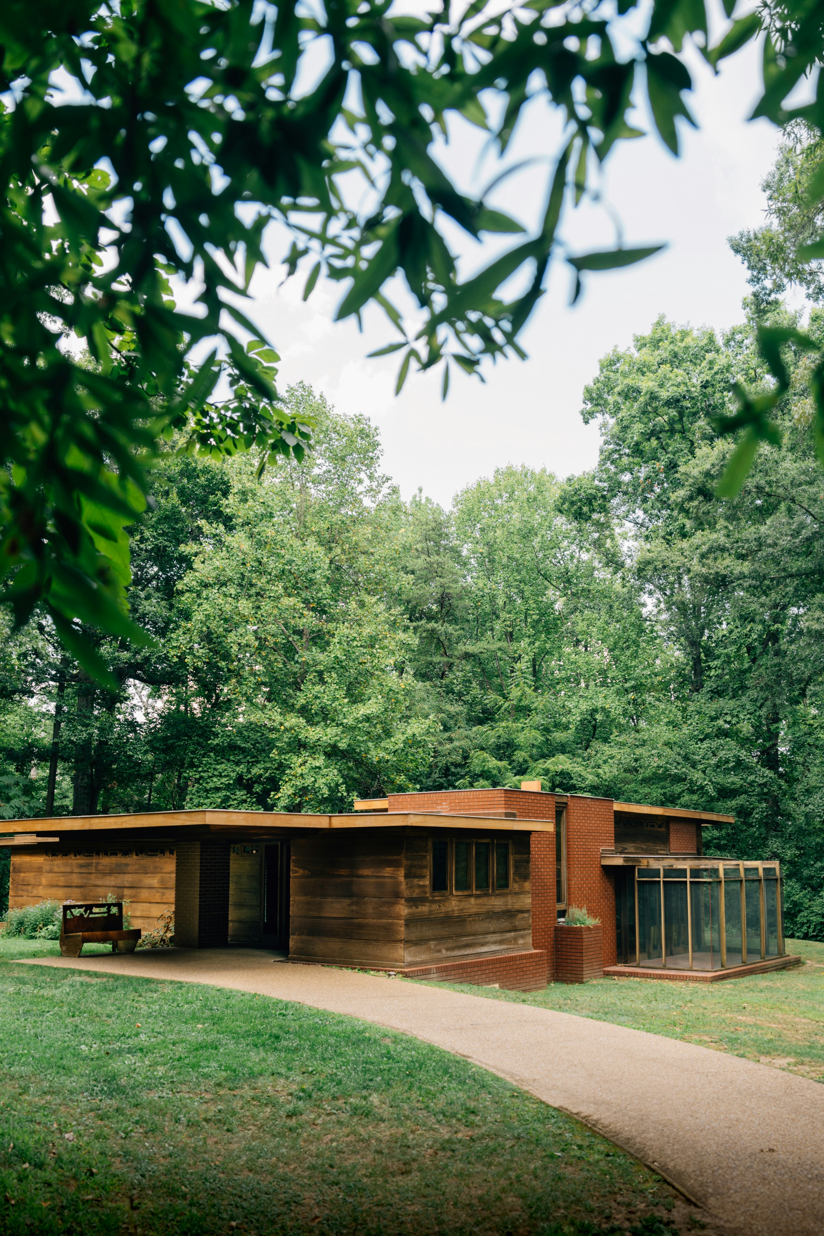 A house in the middle of a park