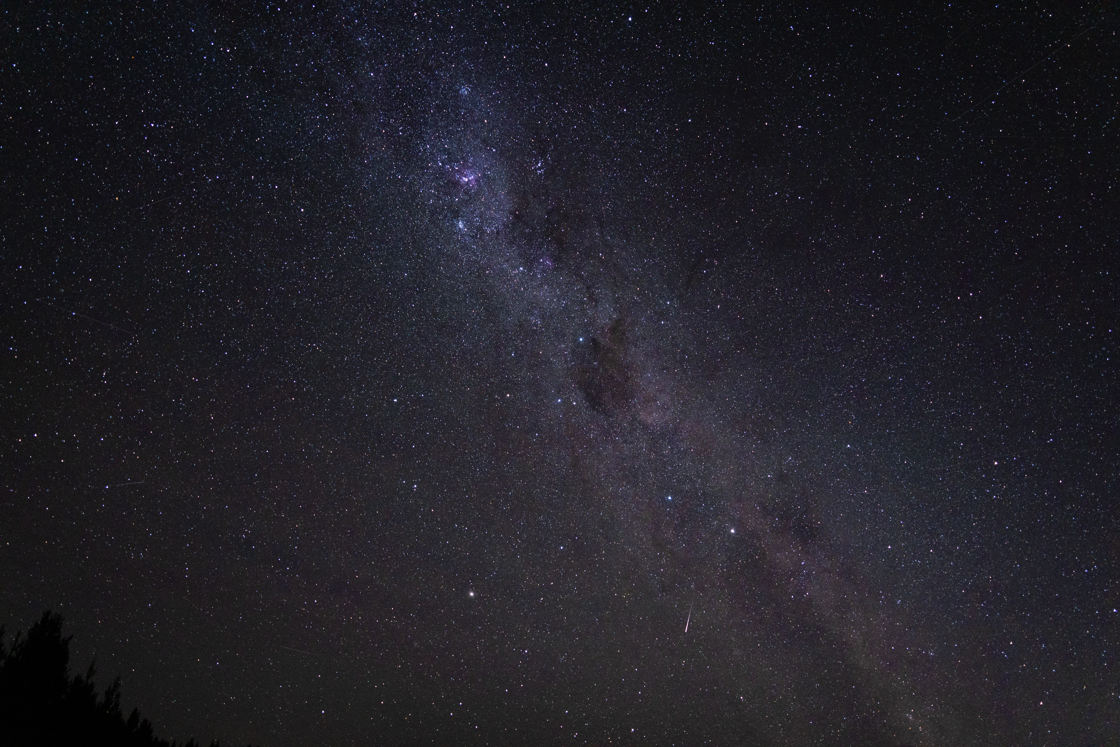 The Milky Way across the night sky at Aoraki/Mount Cook