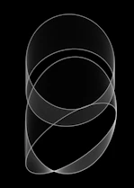 A black and white photo of a circular object