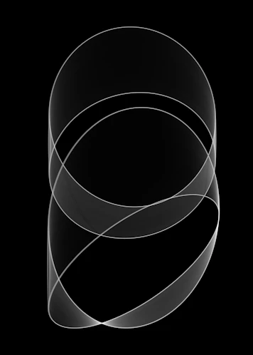 A black and white photo of a circular object