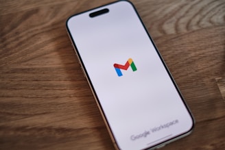 A close up of a cell phone on a table