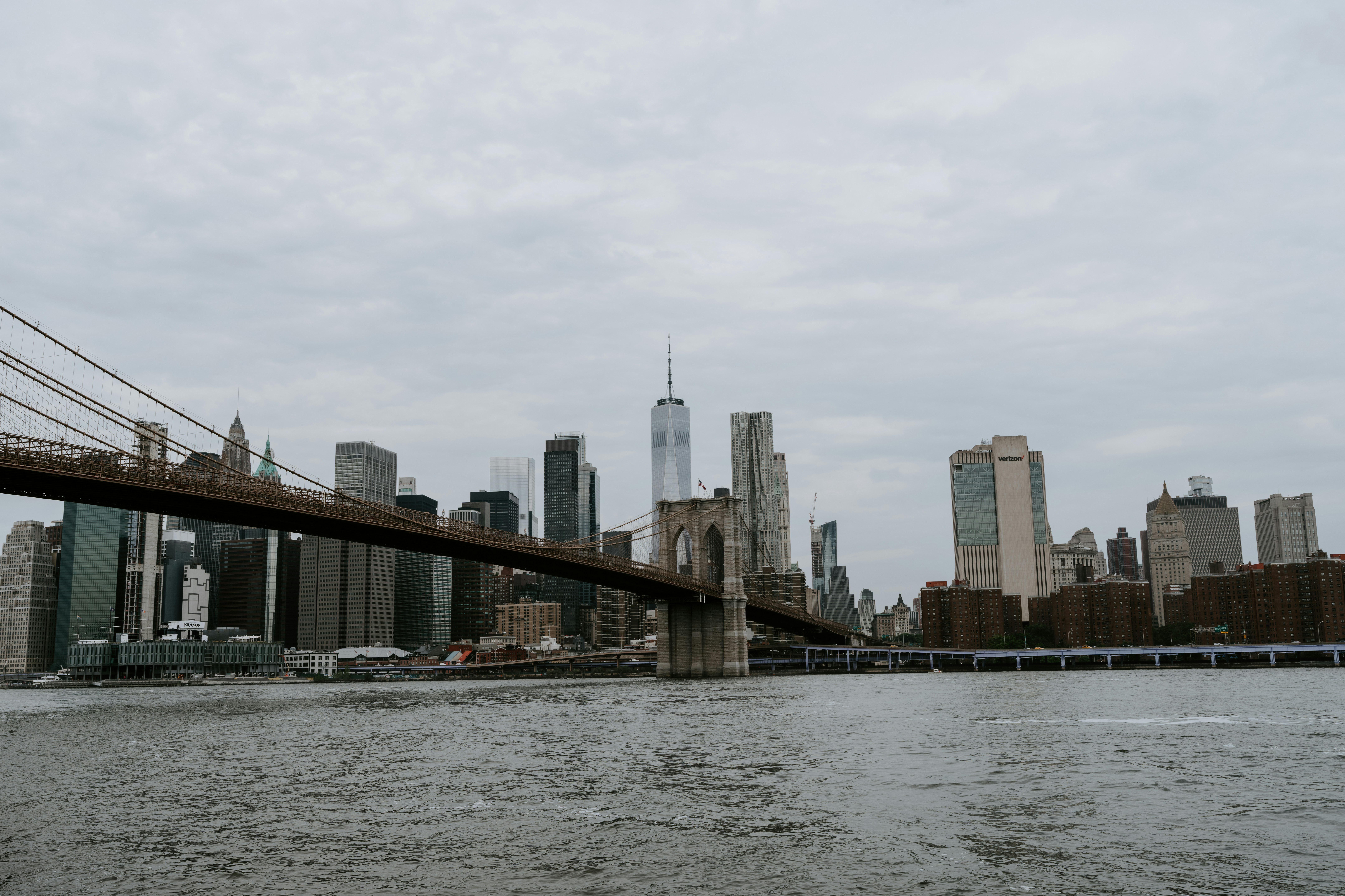 A view of a bridge over a body of water