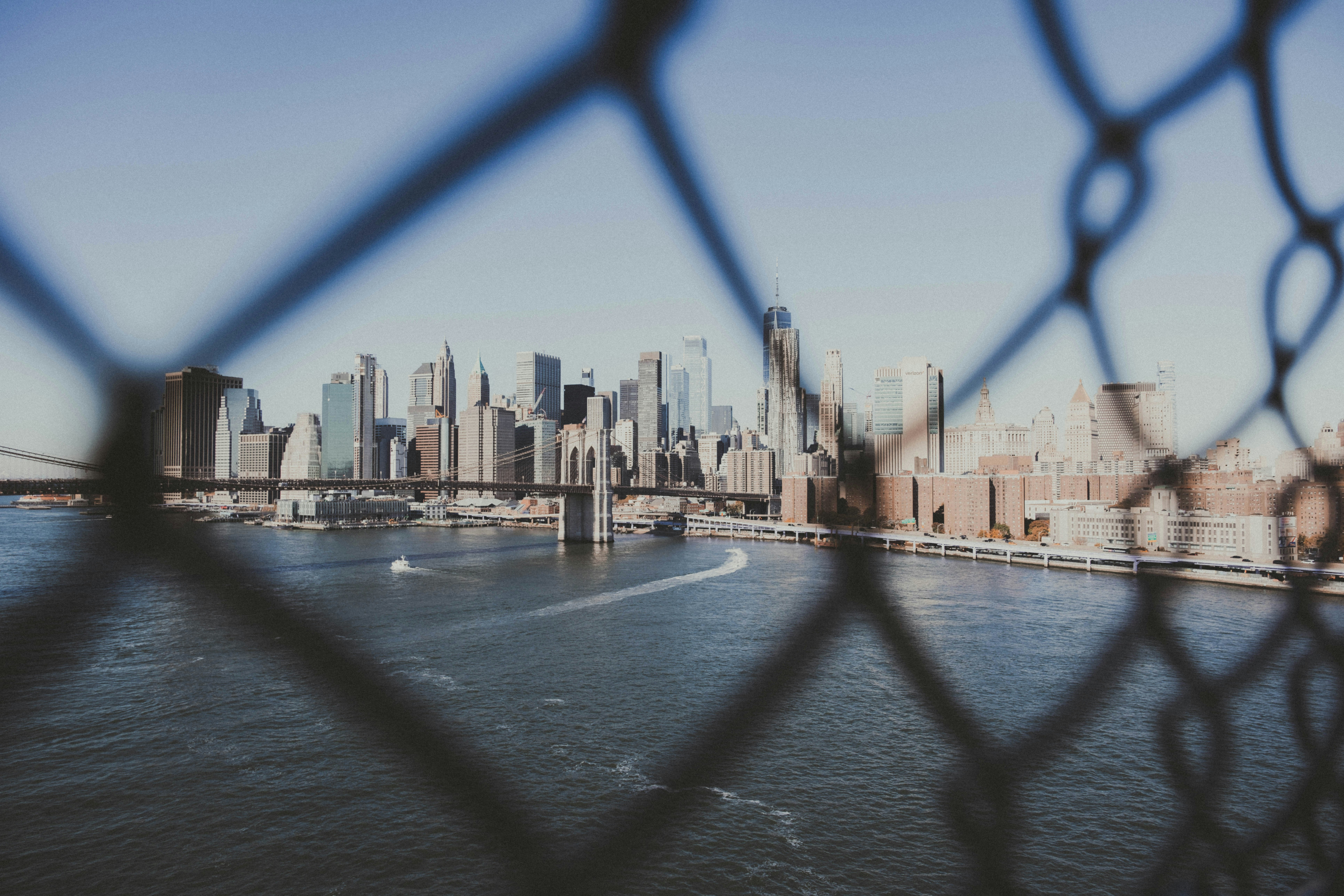 A view of a city from across the water