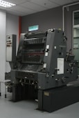 A large machine in a large room