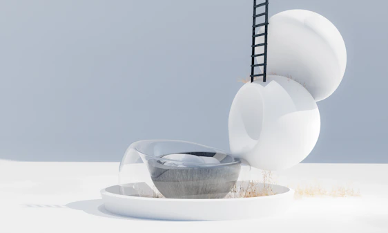 A white plate topped with a fork and a bowl