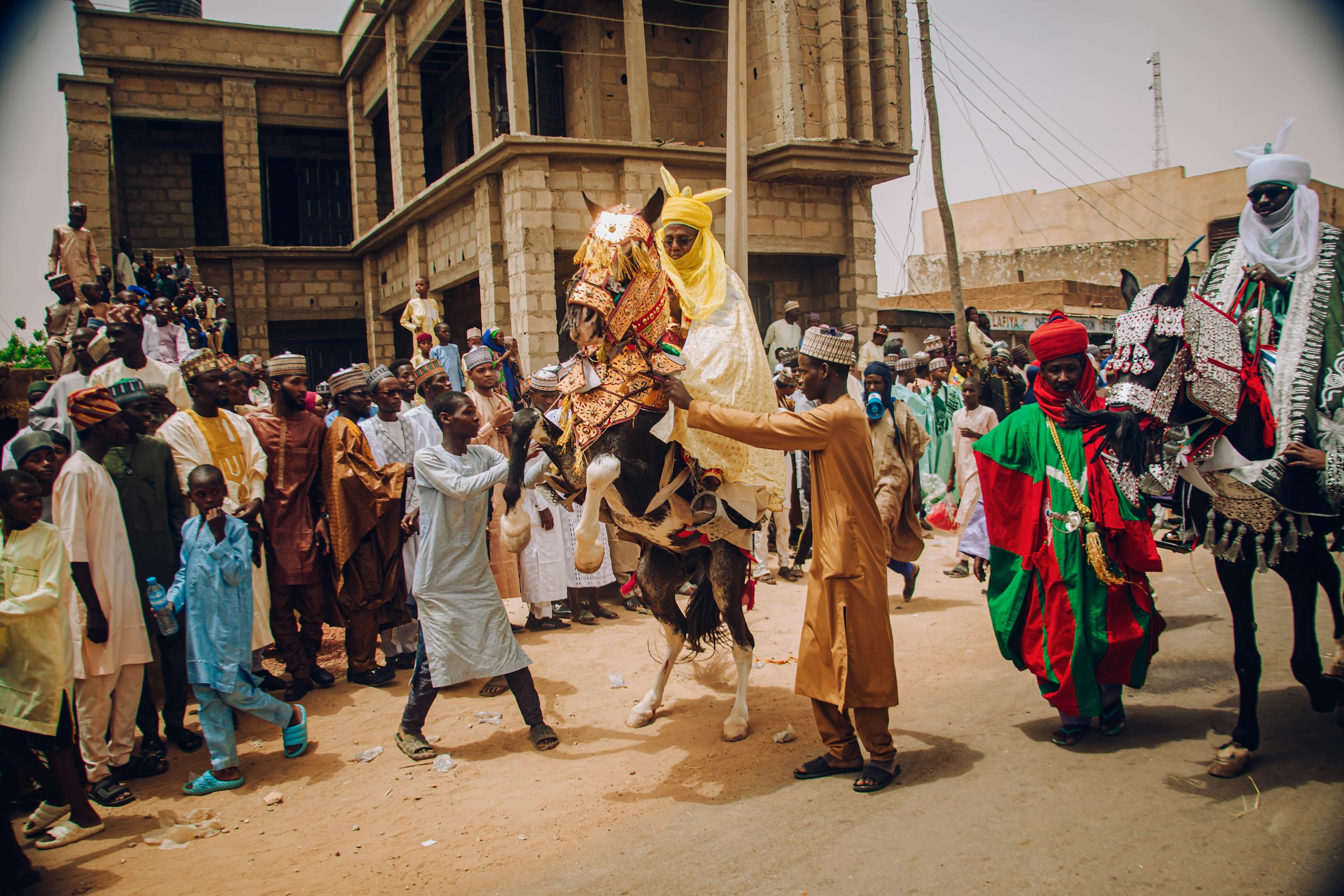 northern nigeria political gathering crowd