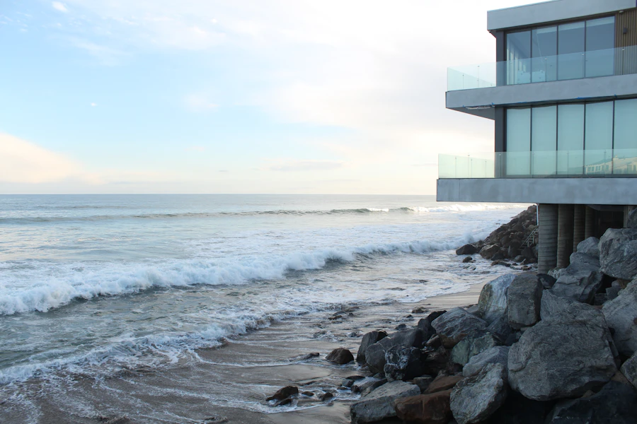 ocean view from a house