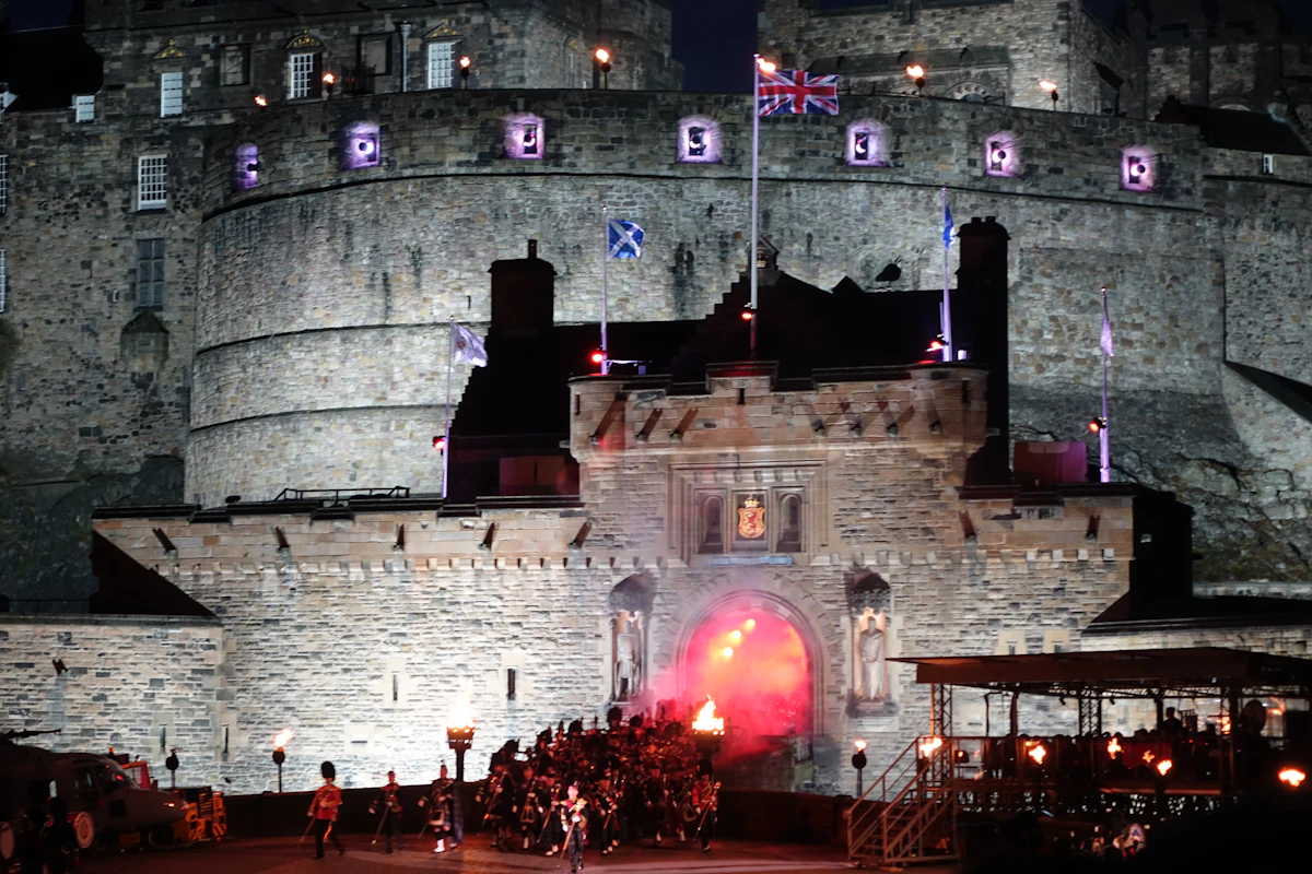 Castle at night