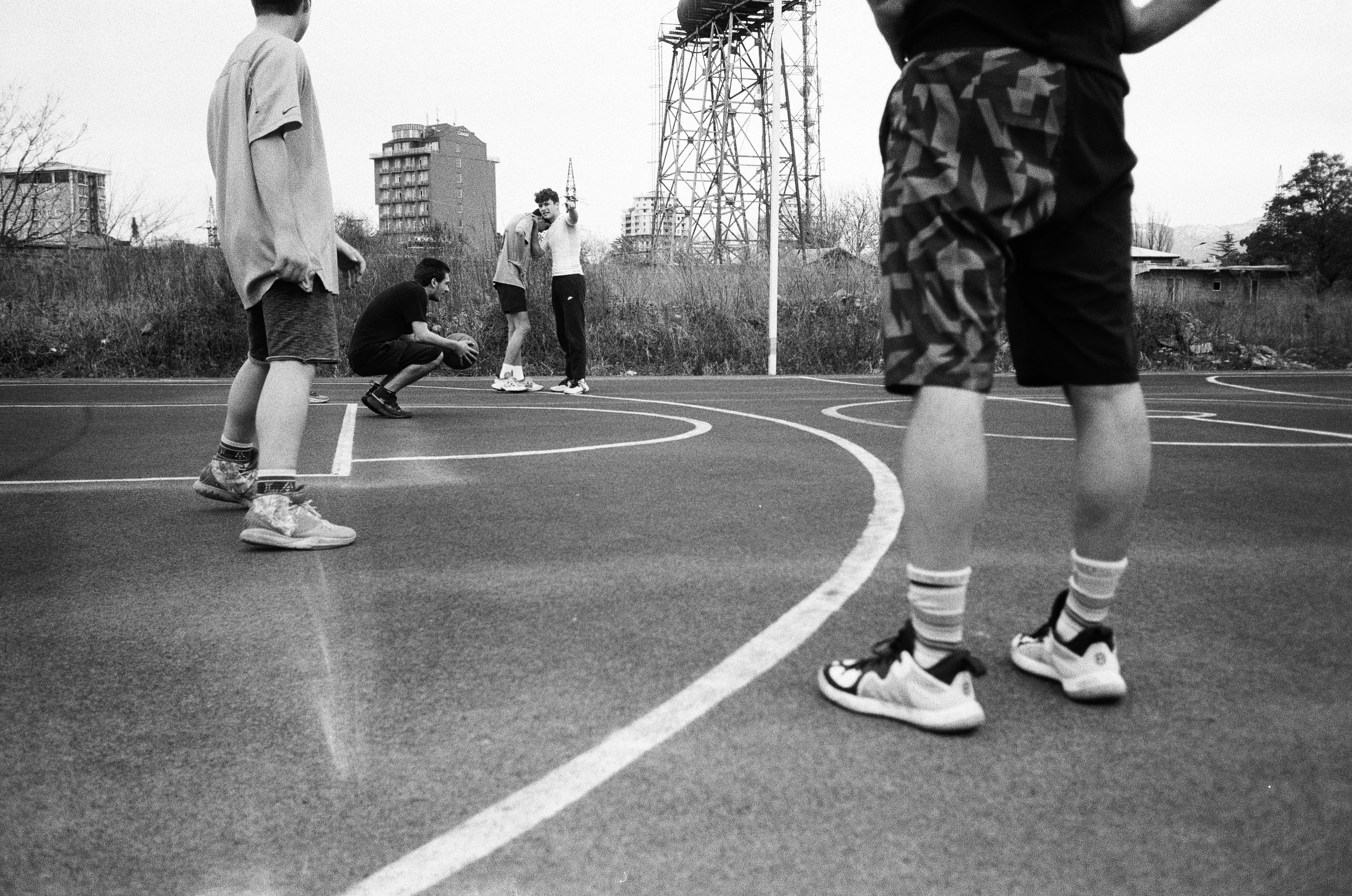 Creative basketball sneakers shoot
