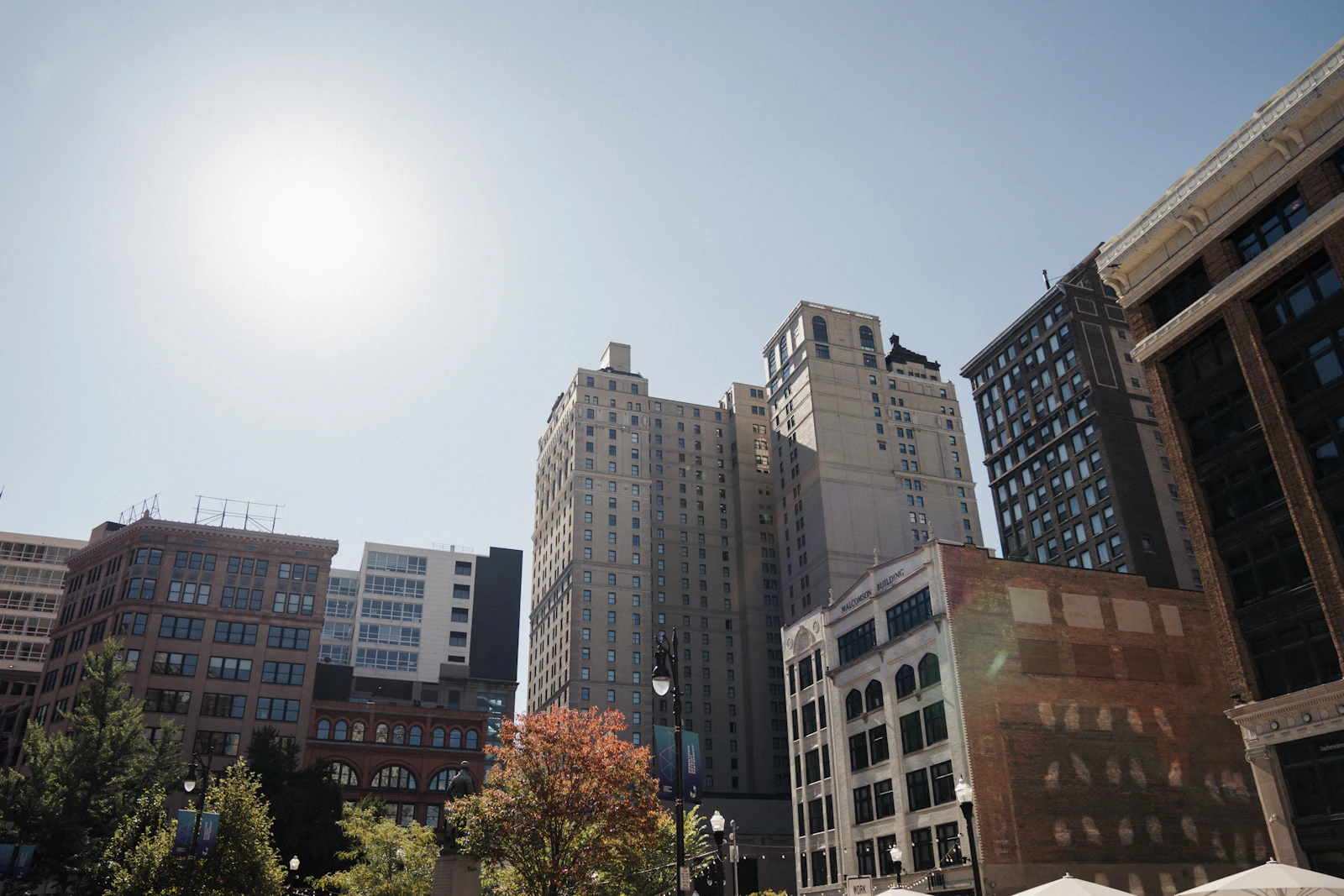 Capitol Park and downtown Detroit architecture