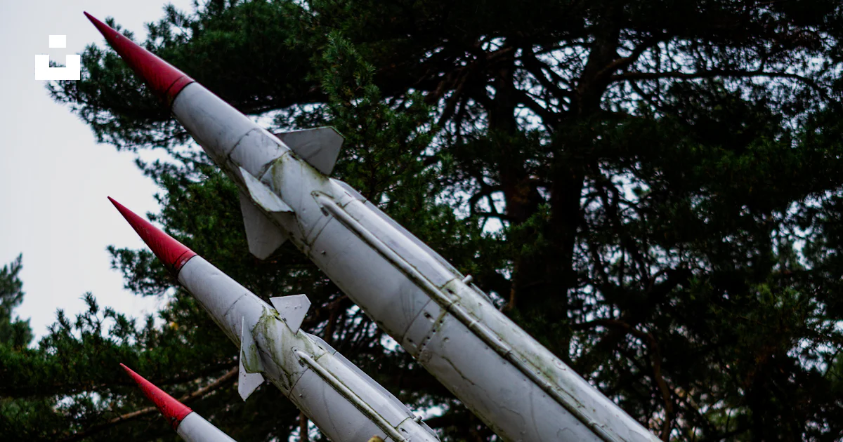 Misl Rockets A group of missiles sitting on top of each other photo – Free Rocket ...