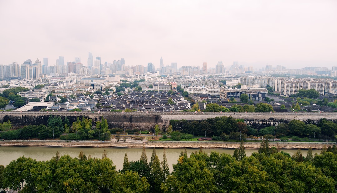 A peaceful green scene in a Chinese city, representing Fuzhou's relaxed pace and tree-lined streets