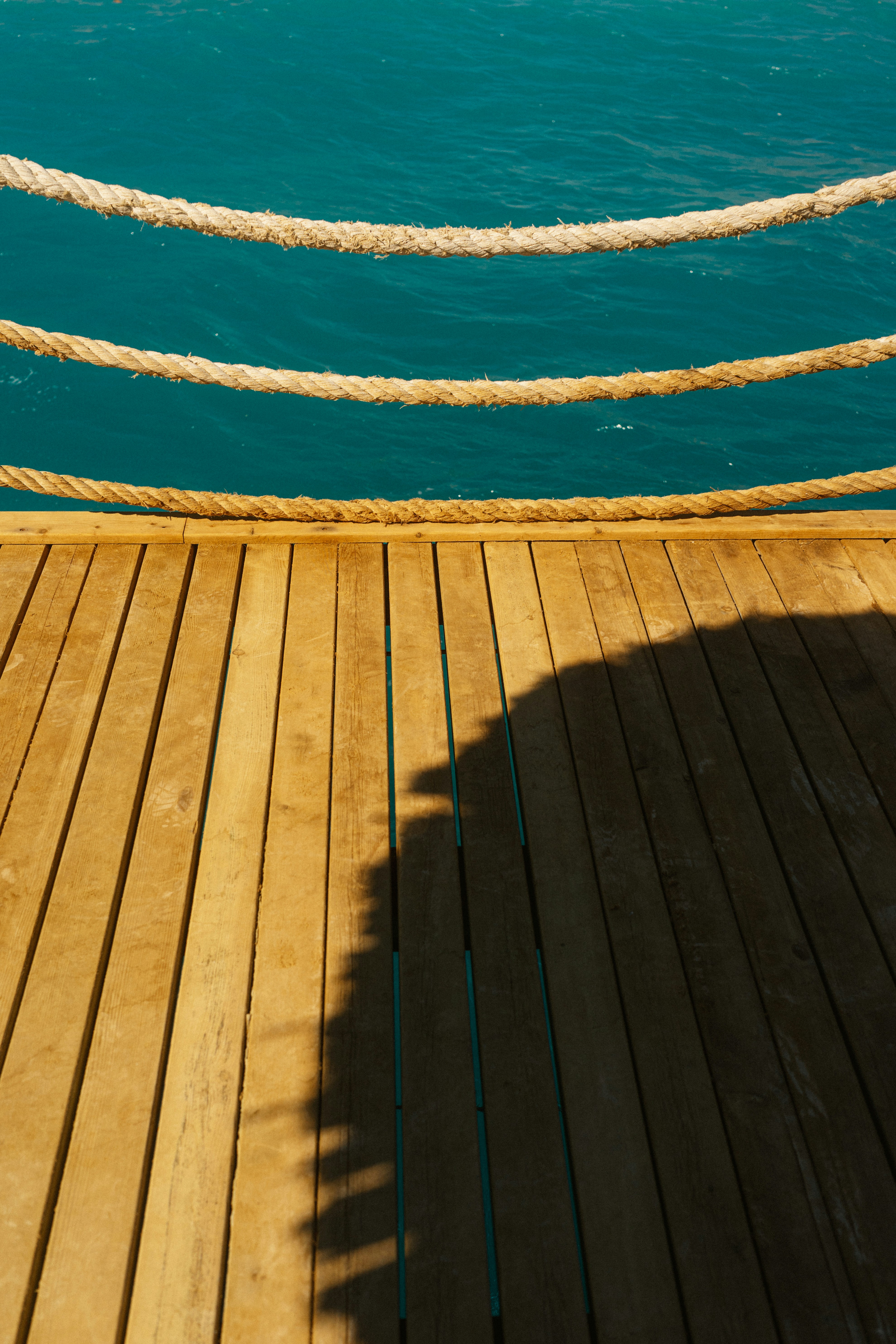 A shadow of a person standing on a dock photo – Free Wallpaper Image on ...