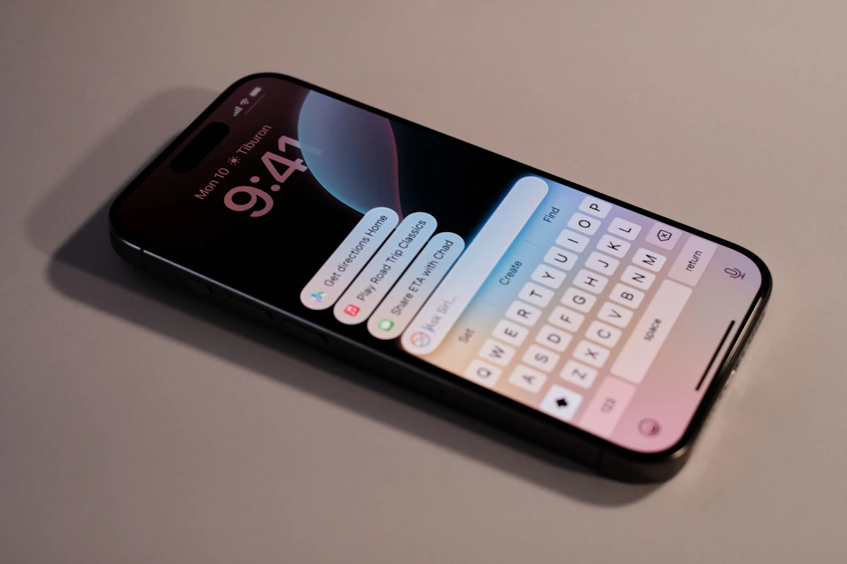Interfaz de Siri AI integrada en el modo Camara del iPhone