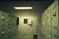 A room filled with lots of mail boxes