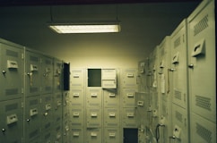 A room filled with lots of mail boxes