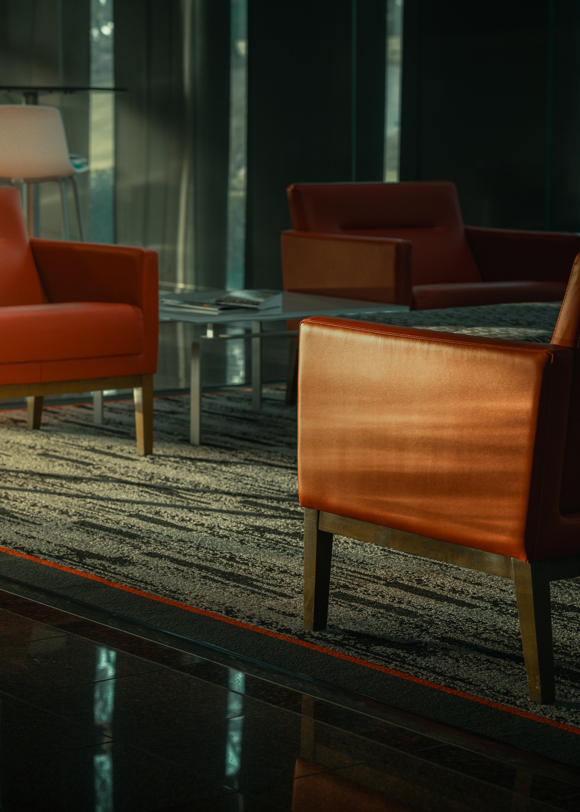 A living room filled with lots of furniture