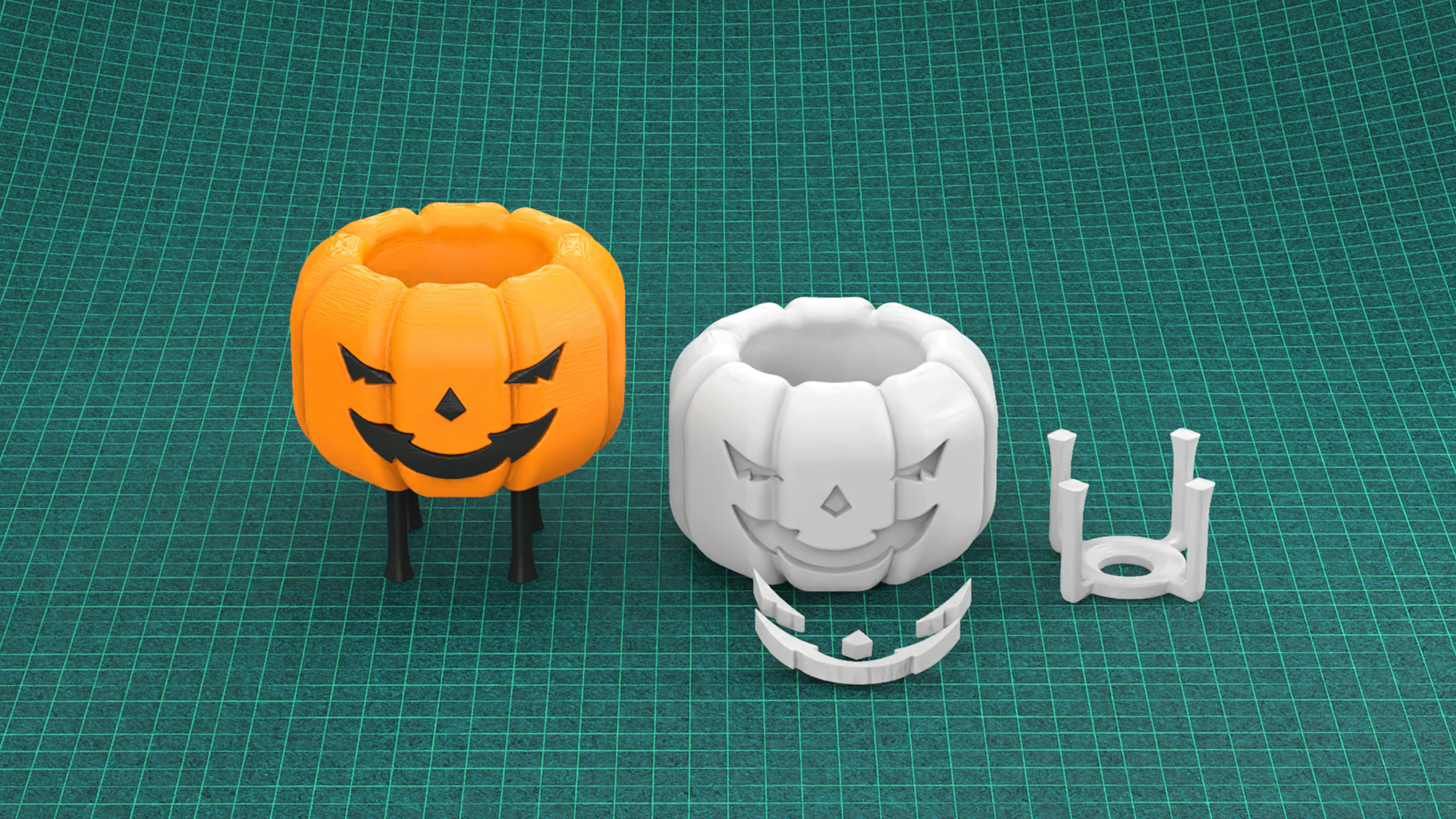 Halloween 3D printed objects