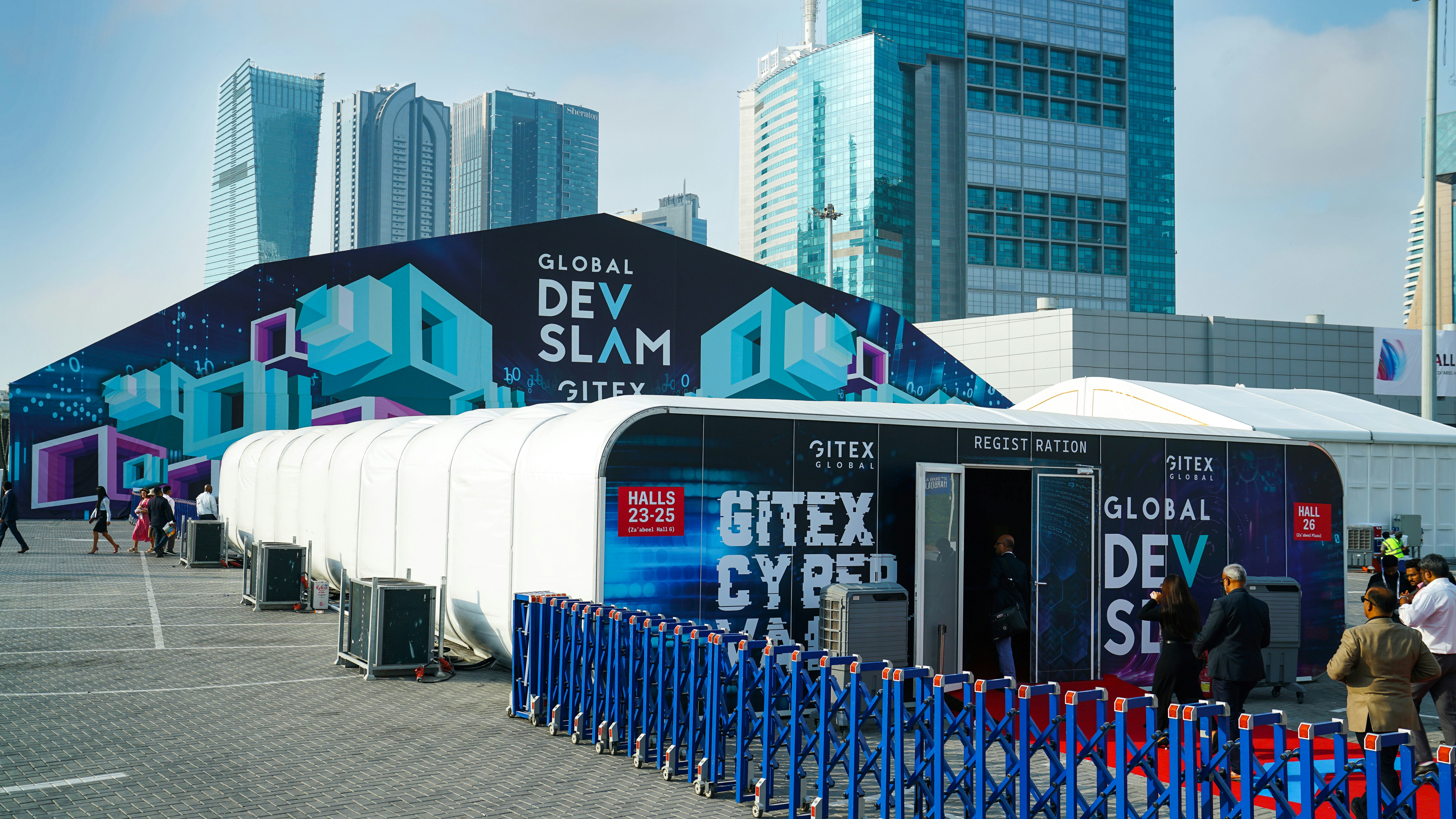 IATHAM Global Summit 2025 venue exterior with attendees arriving