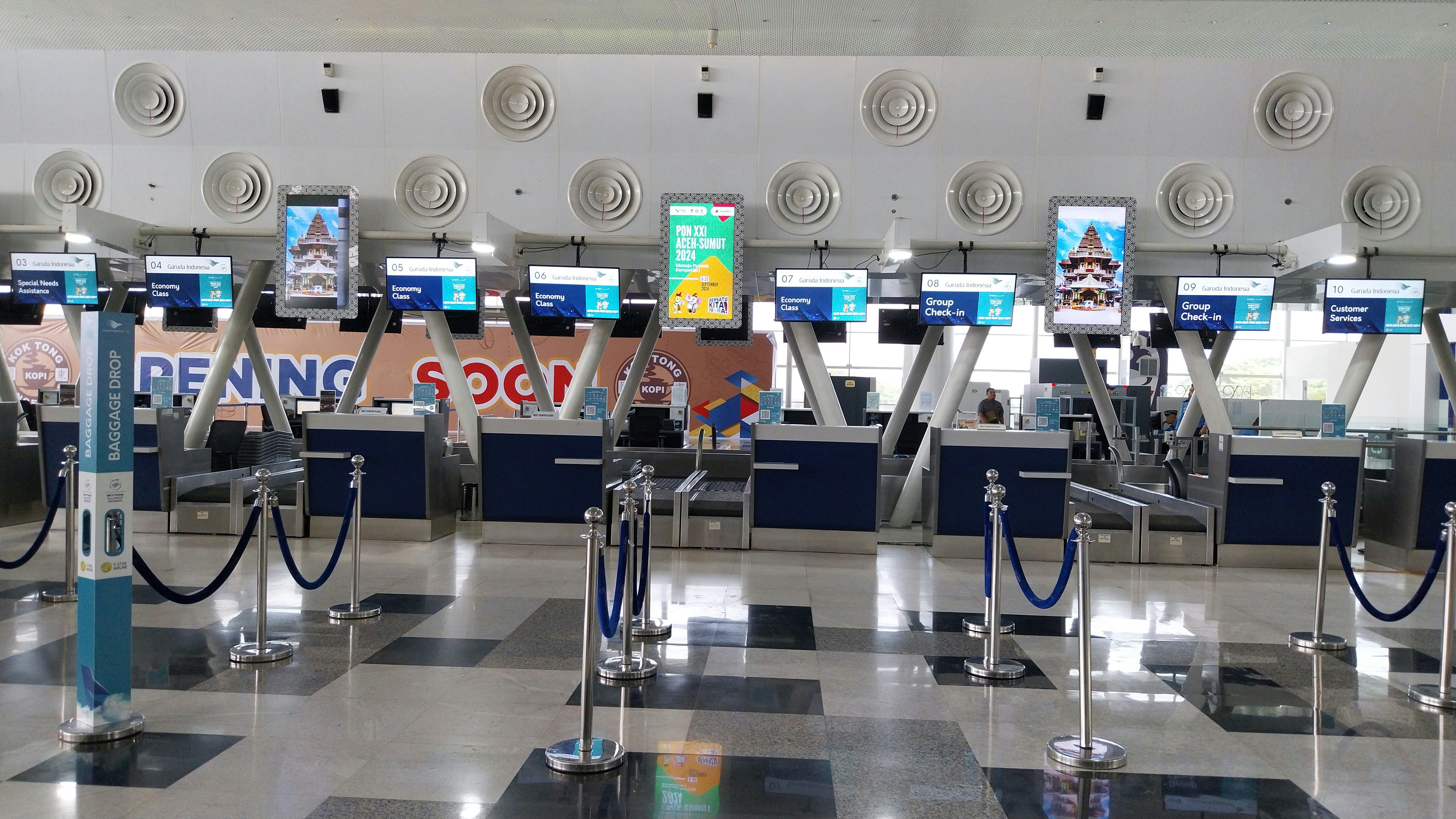 Airport Check In Counters of Kualanamu International Airport