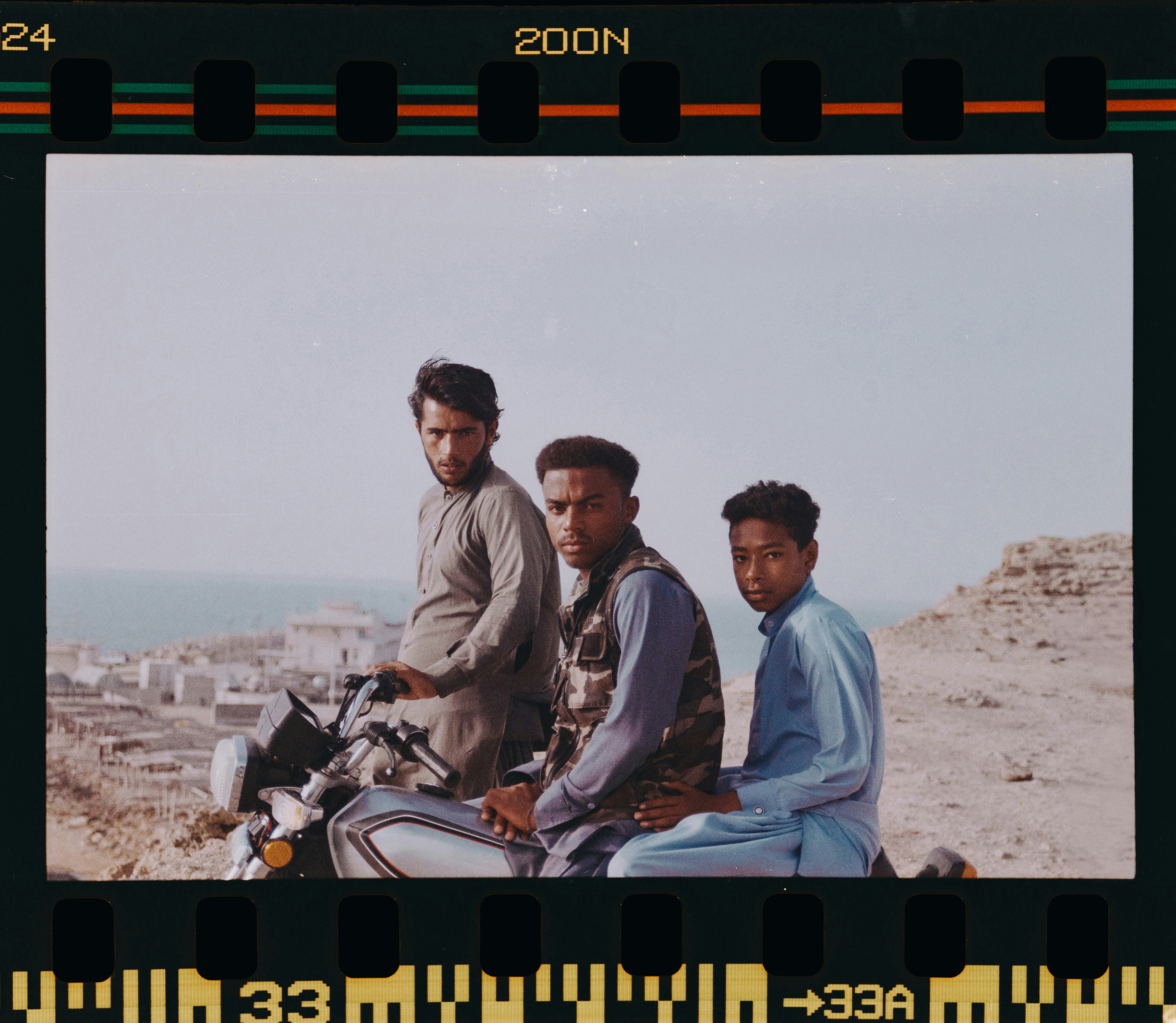 Group of men on motorcycle