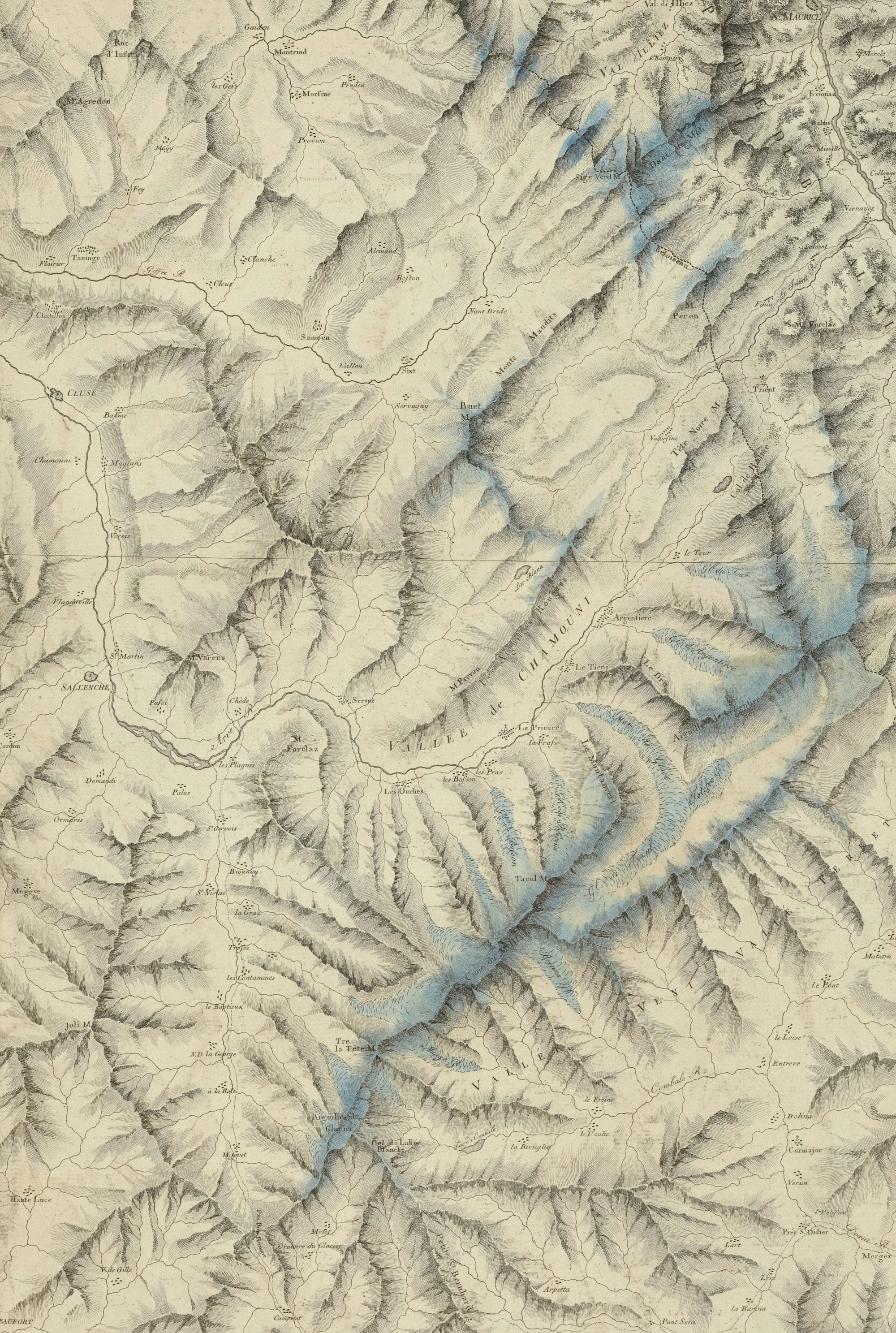 Topographic map showing mountainous terrain