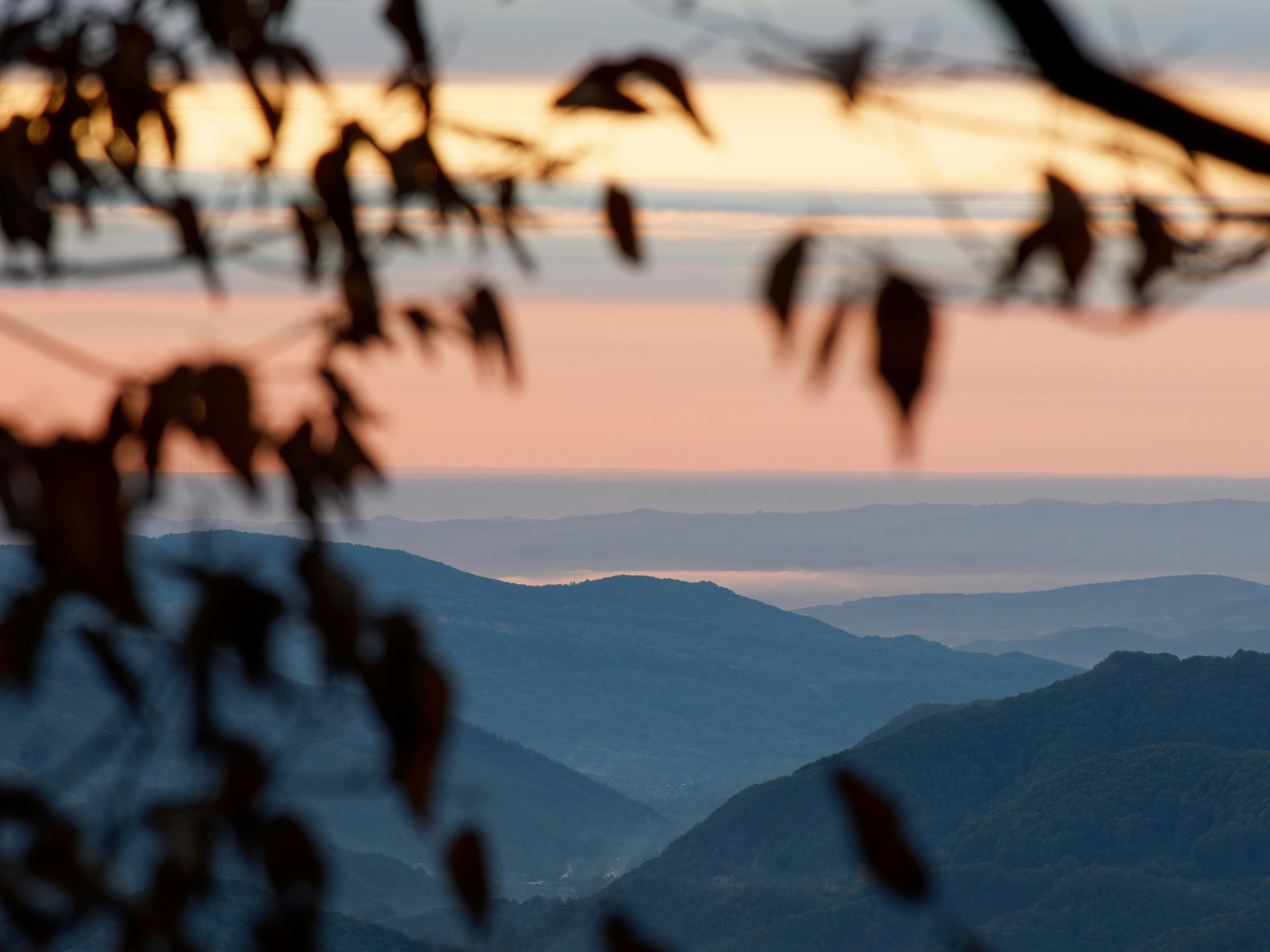 A view of the mountains from a distance