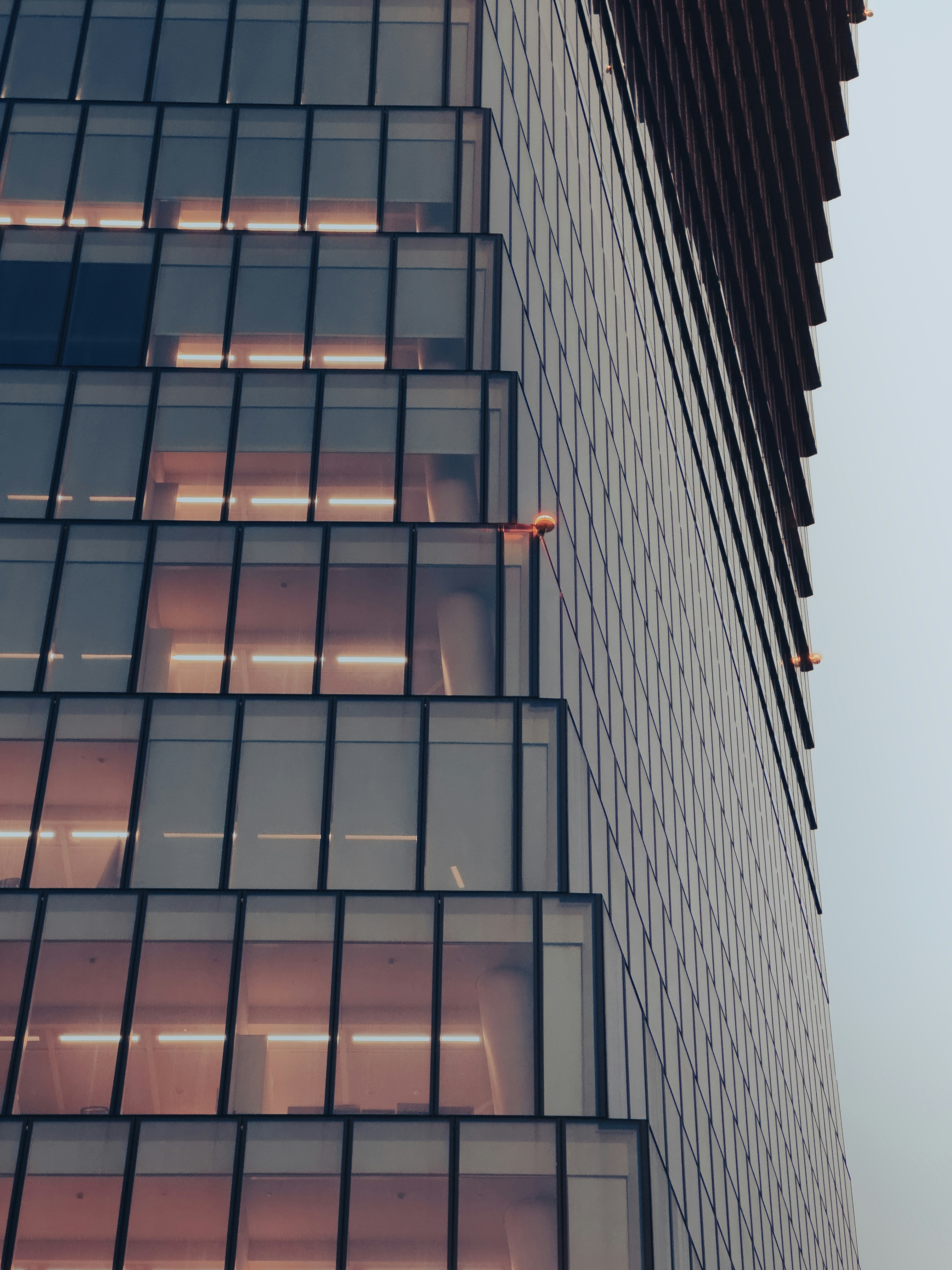 A very tall building with lots of windows