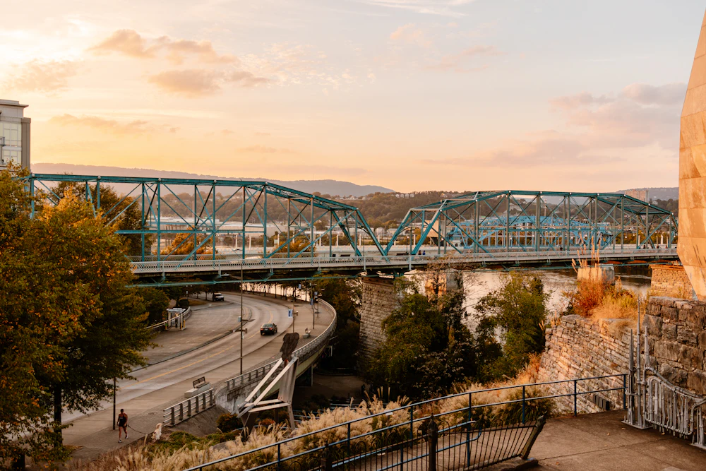 Walnut Street Bridge over the Tennessee River in Chattanooga