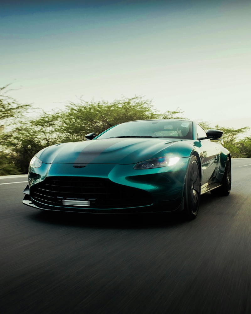 2021 Aston Martin Vantage in Verdant Green after Full Armor at Spectra Auto Studio