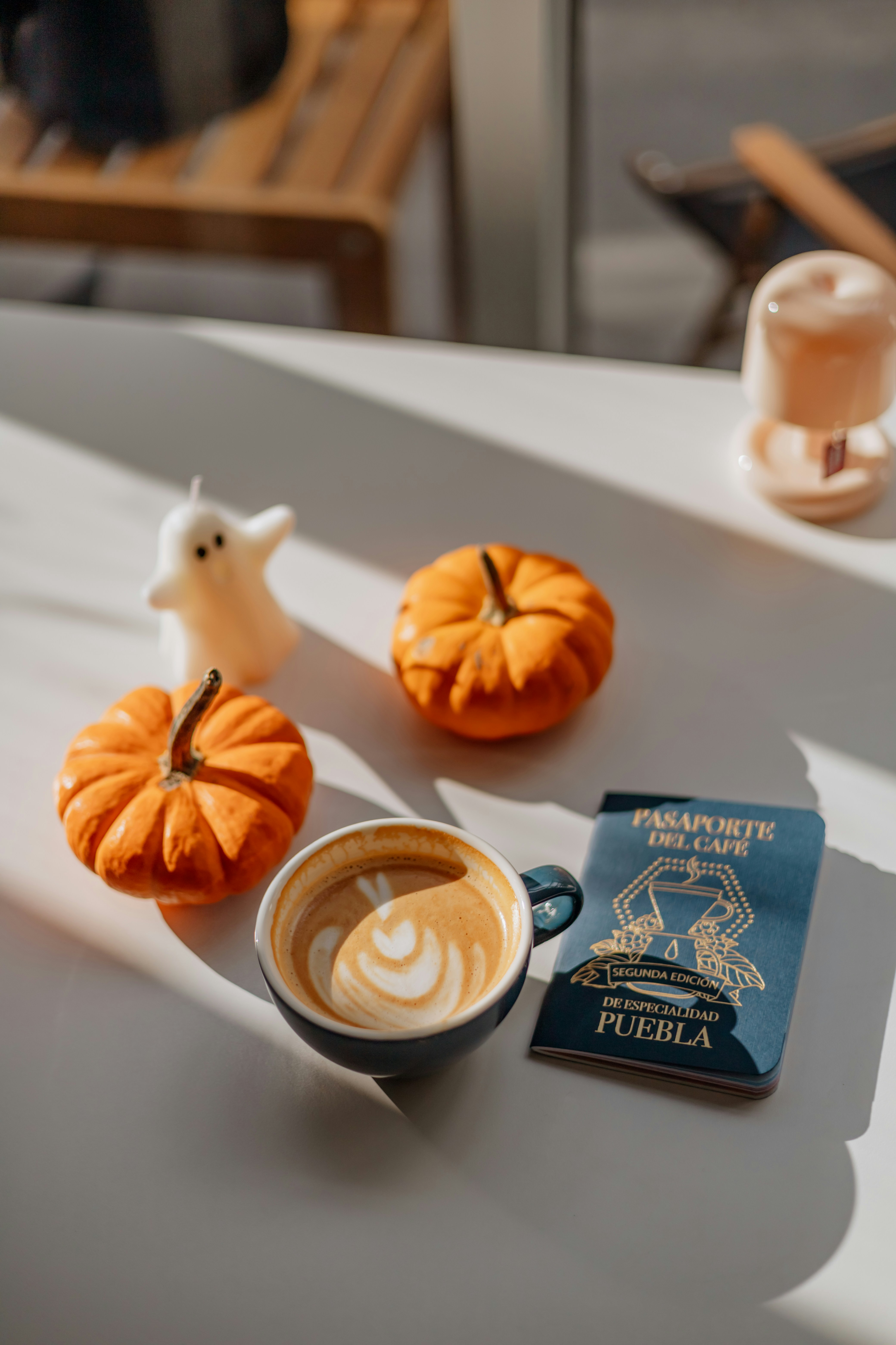 A cup of coffee sitting on top of a table