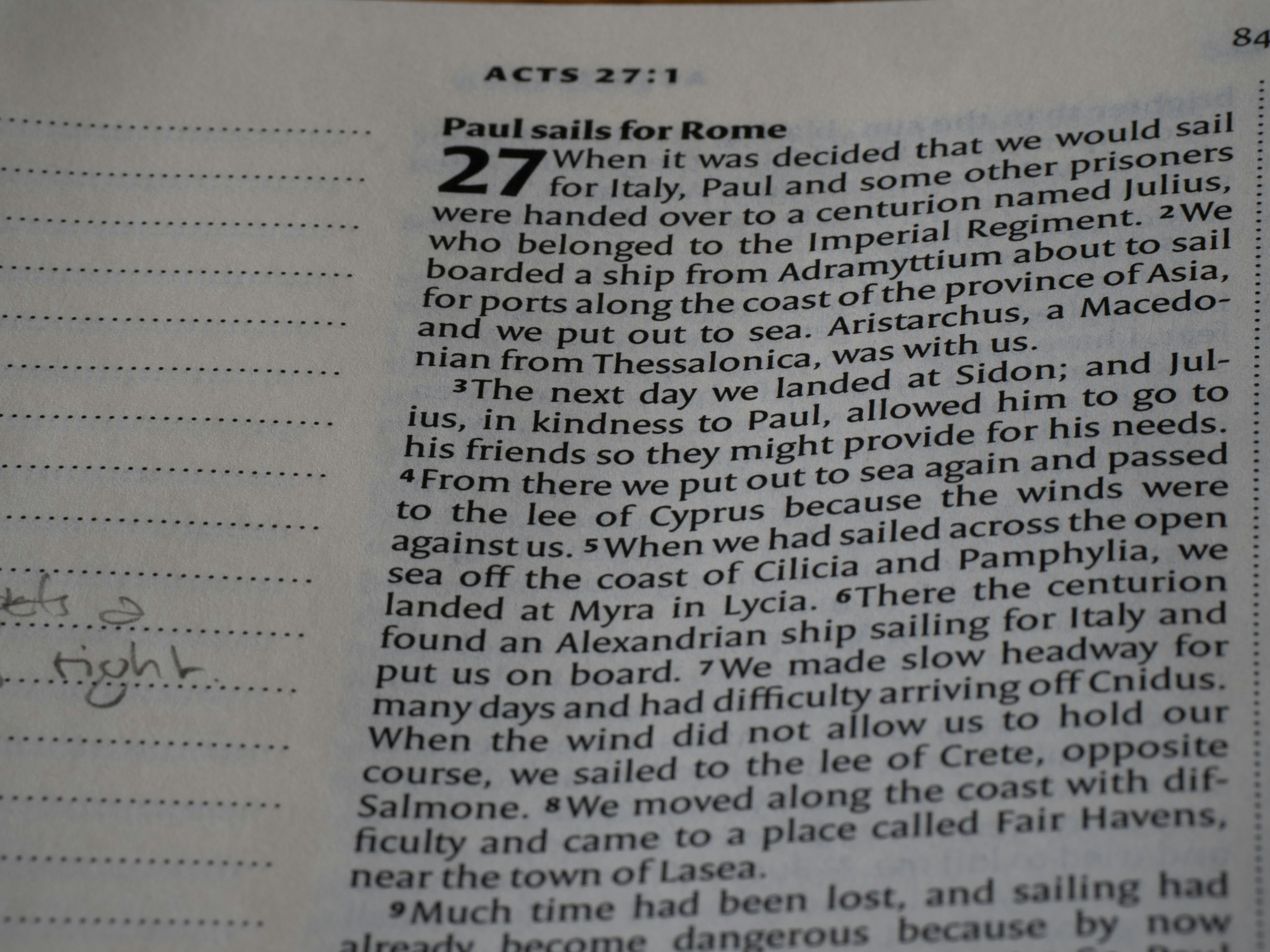 A close up of a book with a page in it