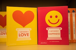 A row of greeting cards with a smiley face on them