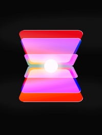 A black background with a red and purple light